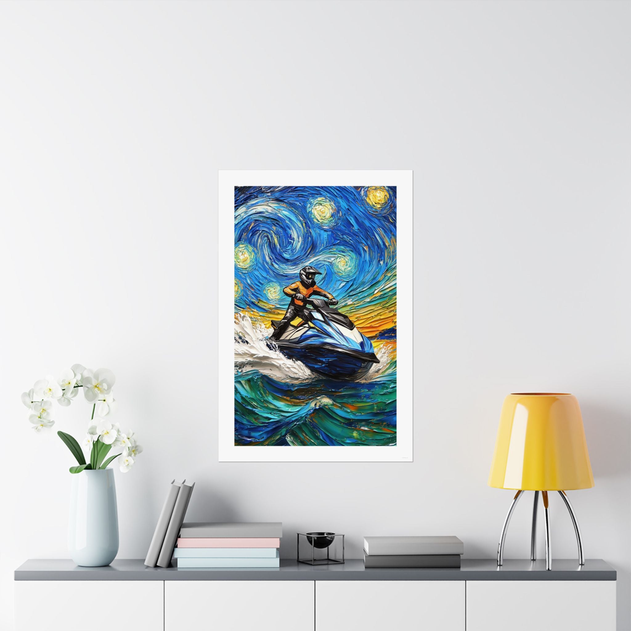 Starry Night - Vincent Van Gogh - Watersports - Gallery Print Poster - DC0261