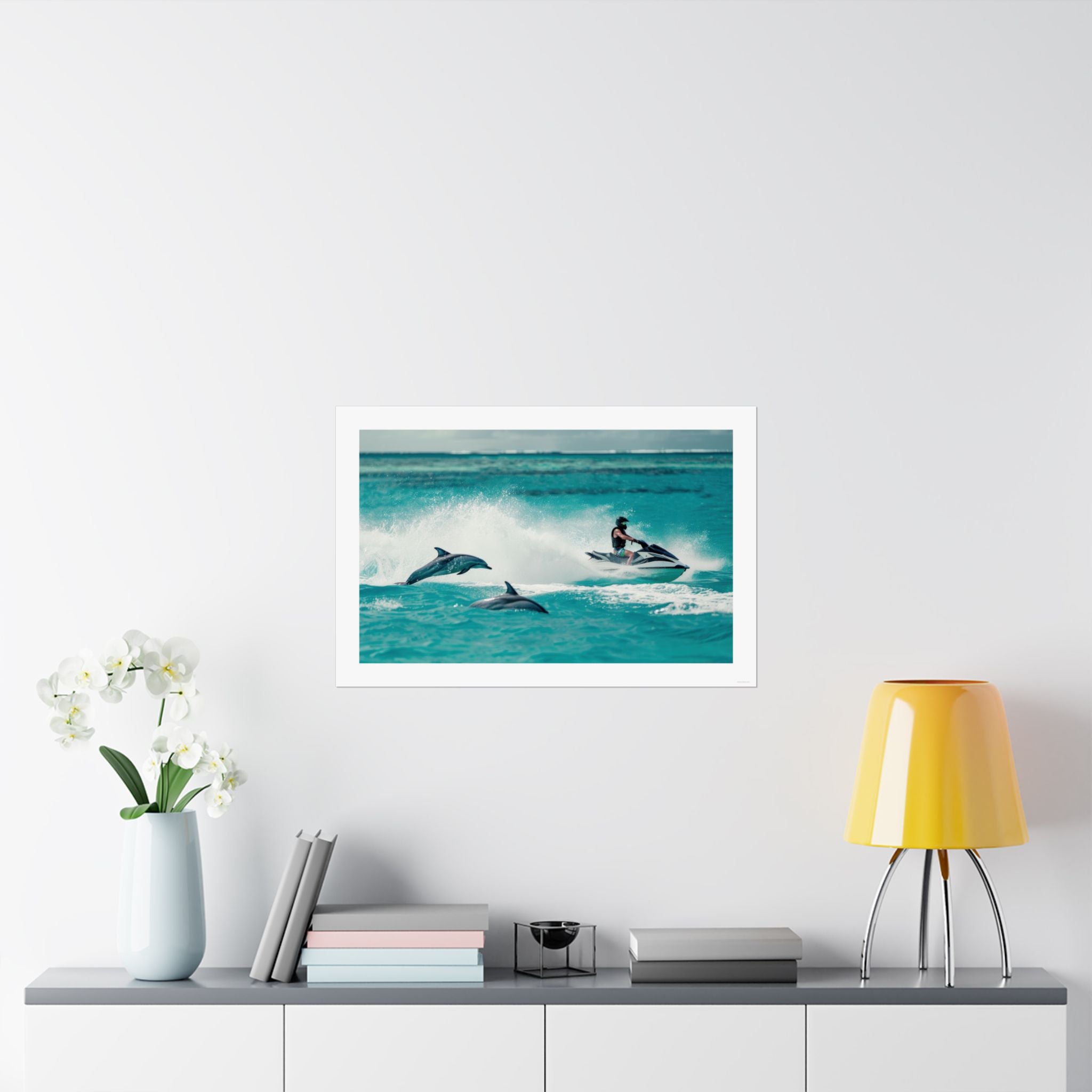 Dolphin Escort - Watersports - Gallery Print Poster - DC0144