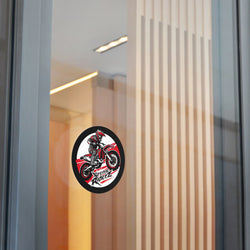 Motocross- Xtreme Riderz- Round Vinyl Stickers