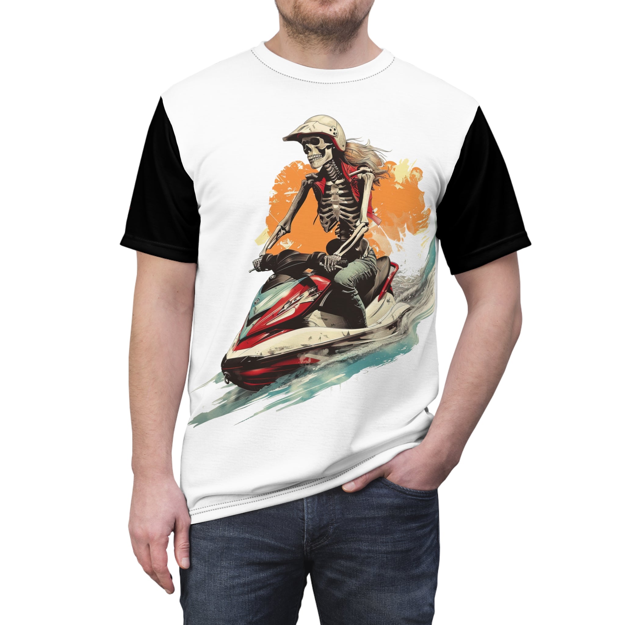 Skeleton Riderz - Watersports - Unisex Tee Shirt - TG0126