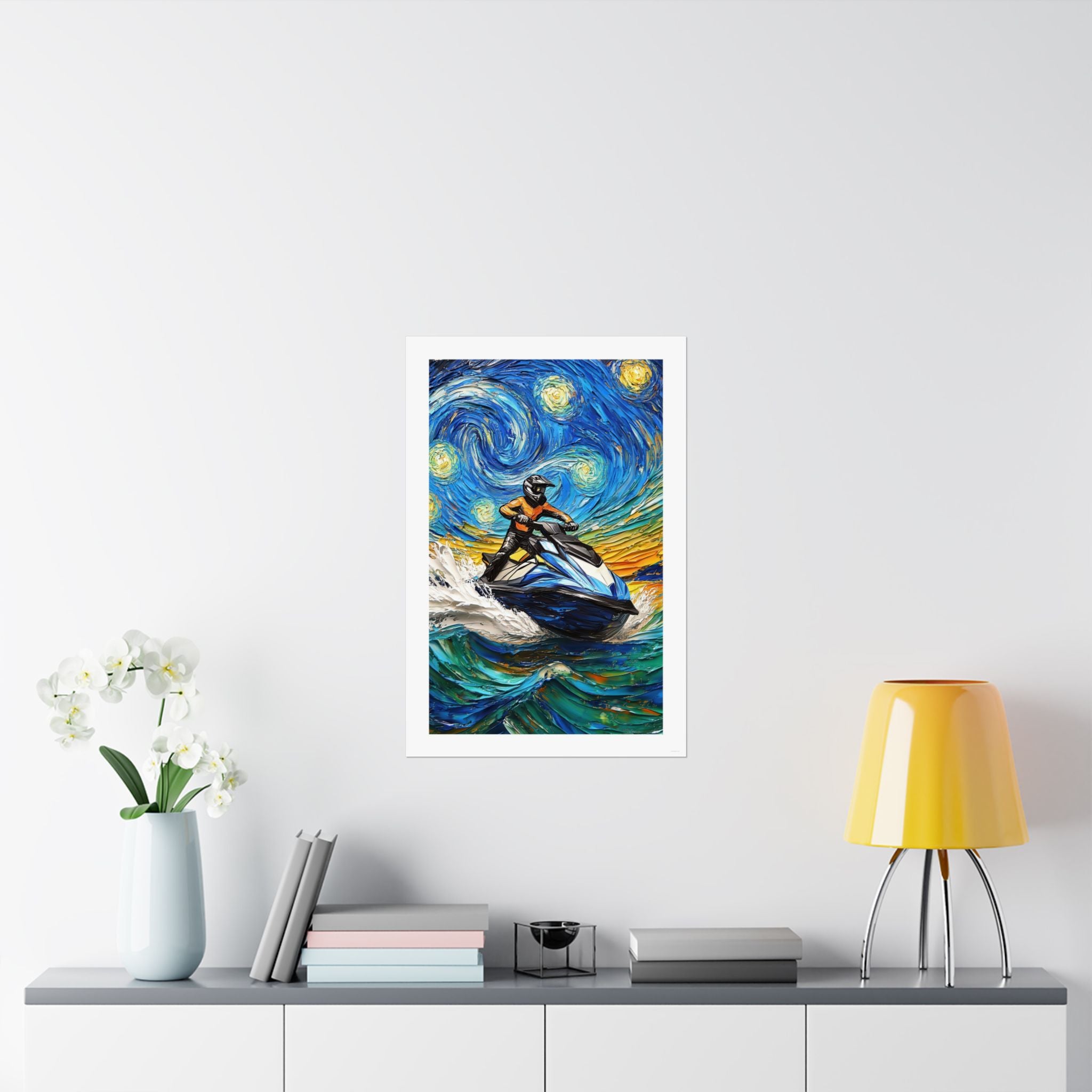 Starry Night - Vincent Van Gogh - Watersports - Gallery Print Poster - DC0261