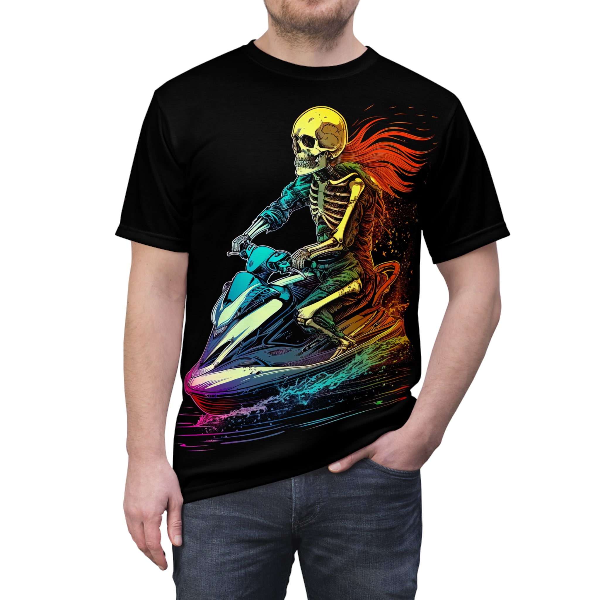 Skeleton Riderz - Watersports - Unisex Tee Shirt - TG0105