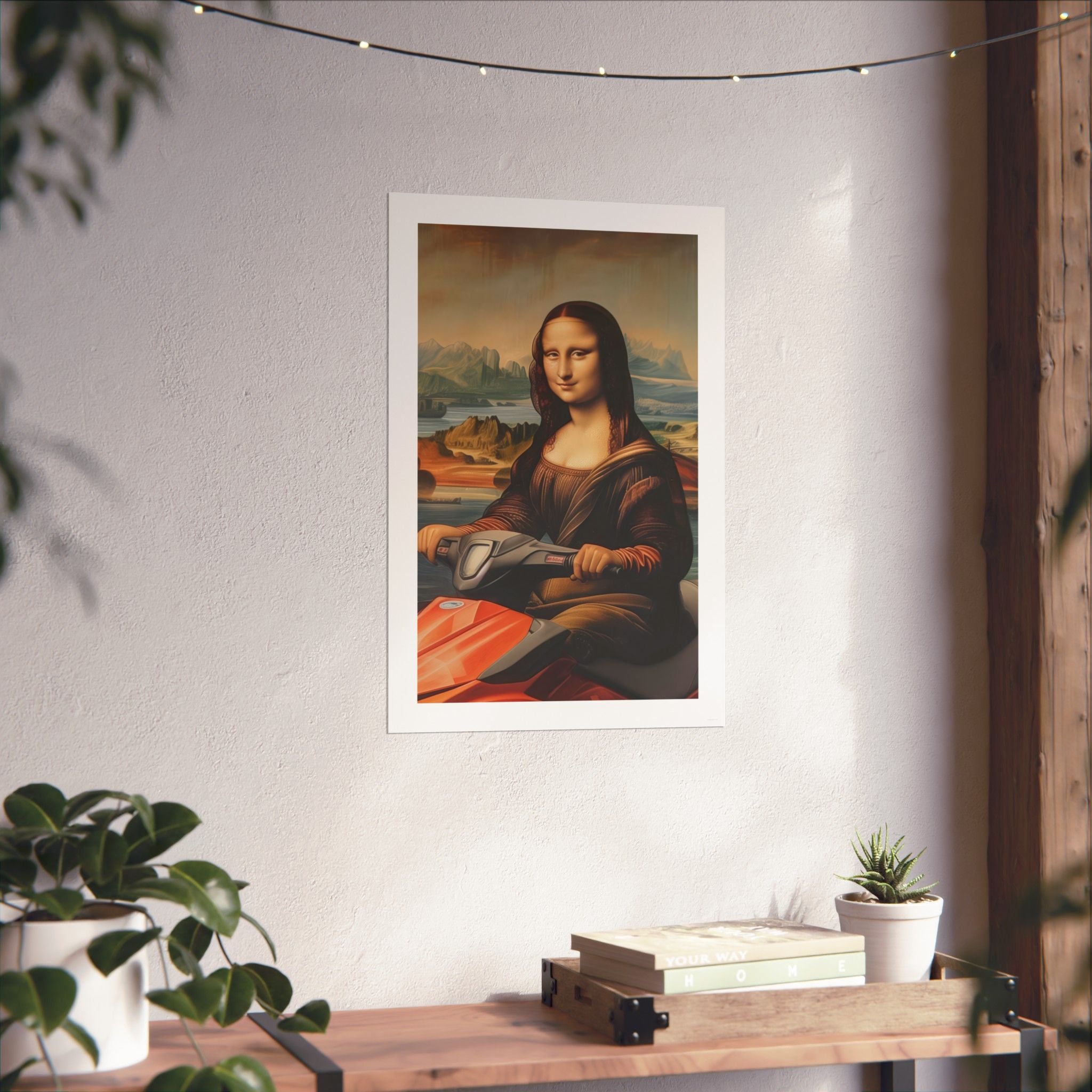Mona Lisa - Leonardo de Vinci - Watersports - Gallery Print Poster - DC0262