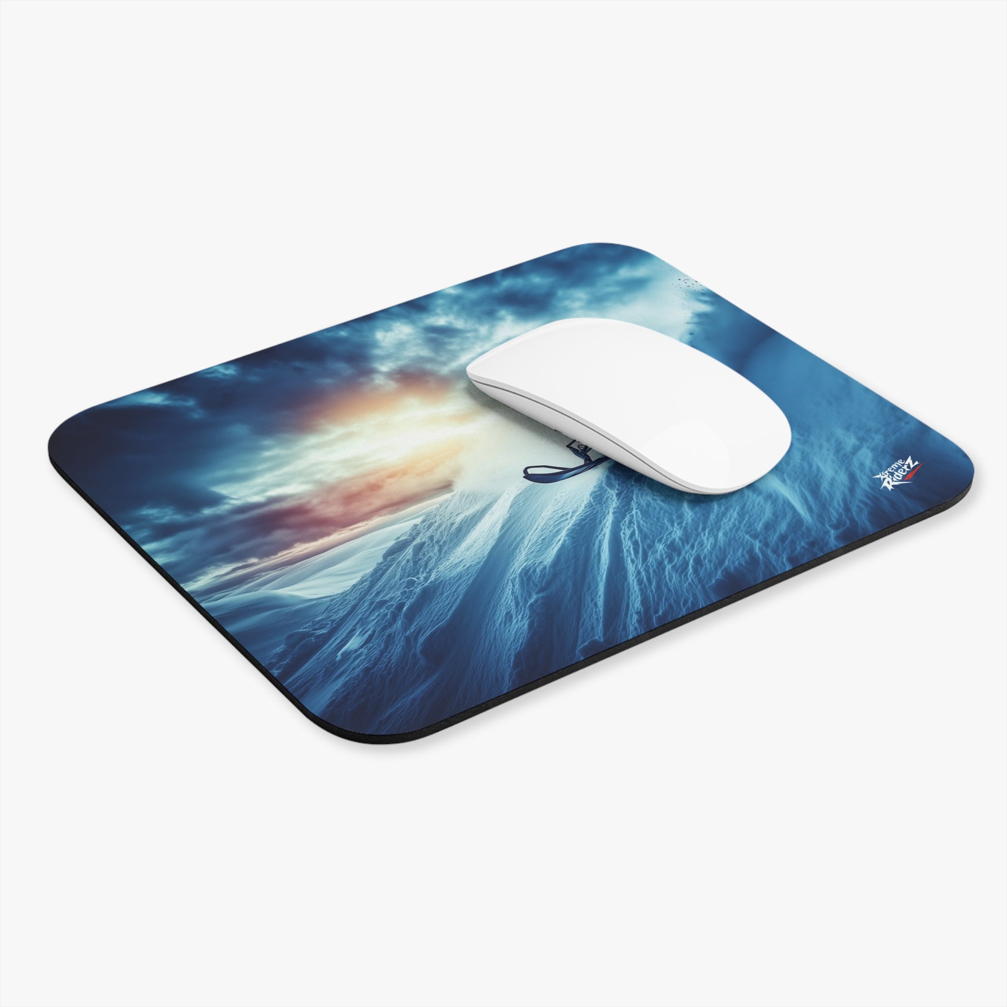 On the Edge of Sundown Mouse Pad (Rectangle) - Snowmobile - DC0311