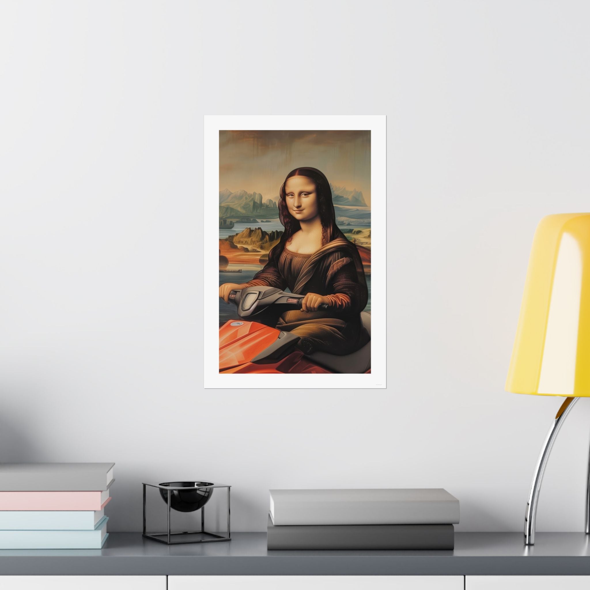 Mona Lisa - Leonardo de Vinci - Watersports - Gallery Print Poster - DC0262