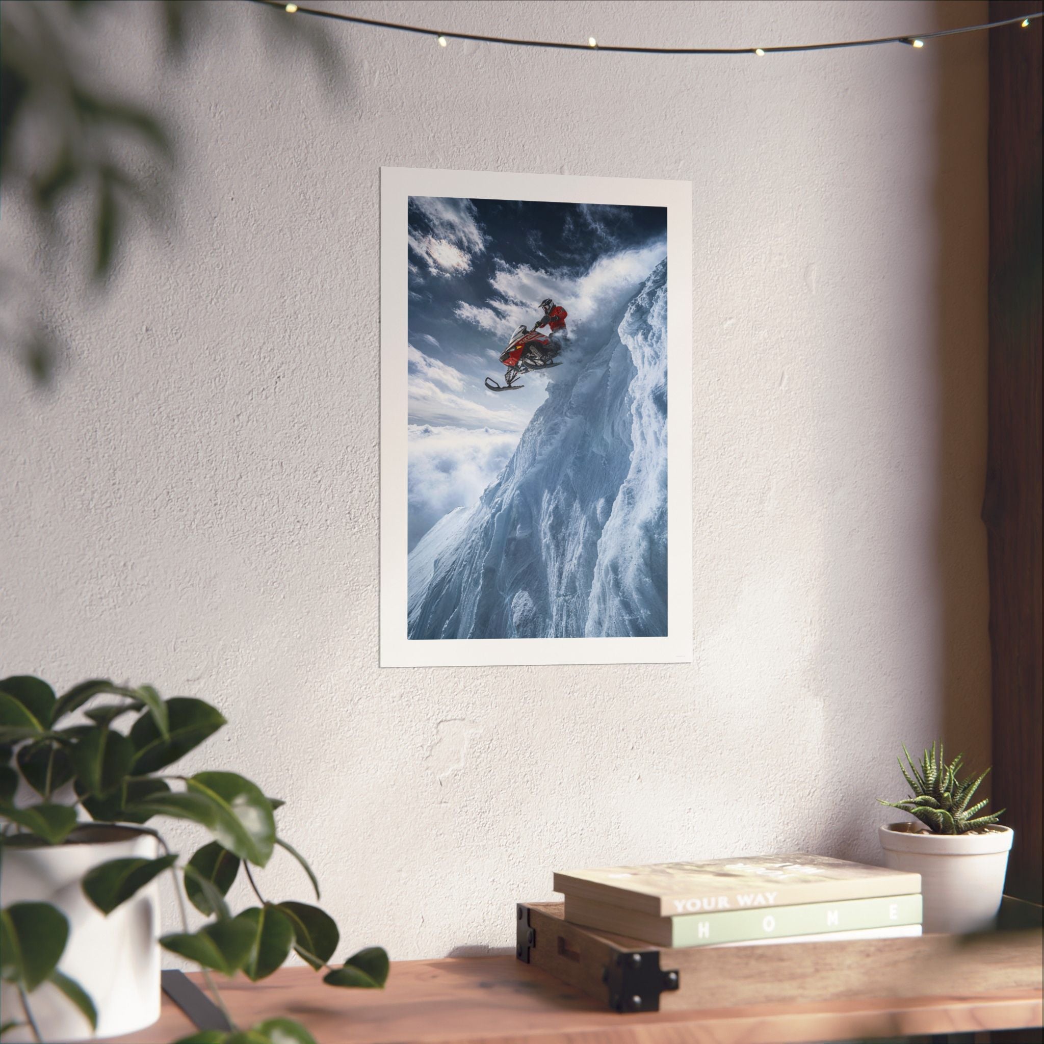 Free Fall - Snowmobile - Gallery Print Poster - DC0192