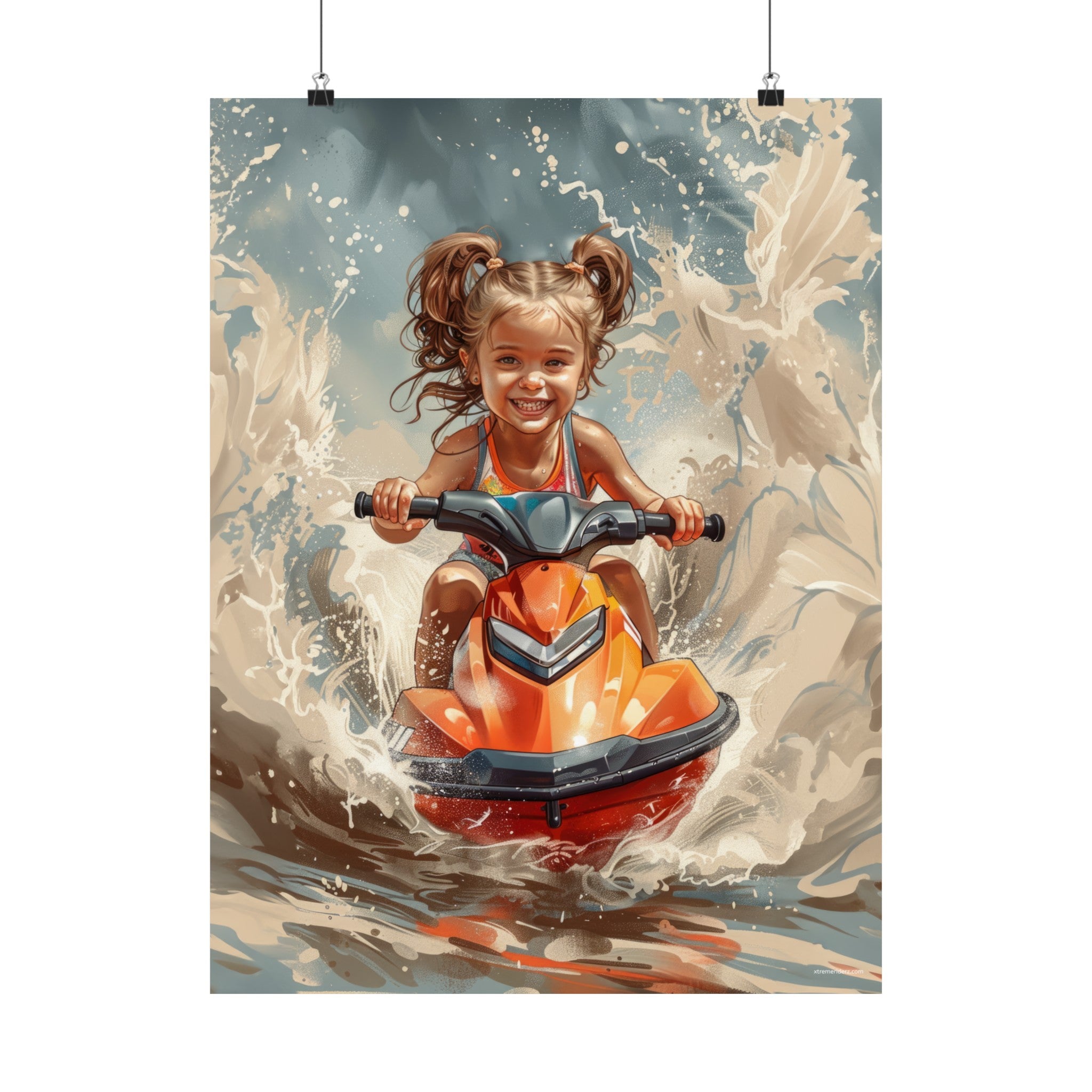 Jet Ski- Xtreme Kidz- Matte Vertical Posters