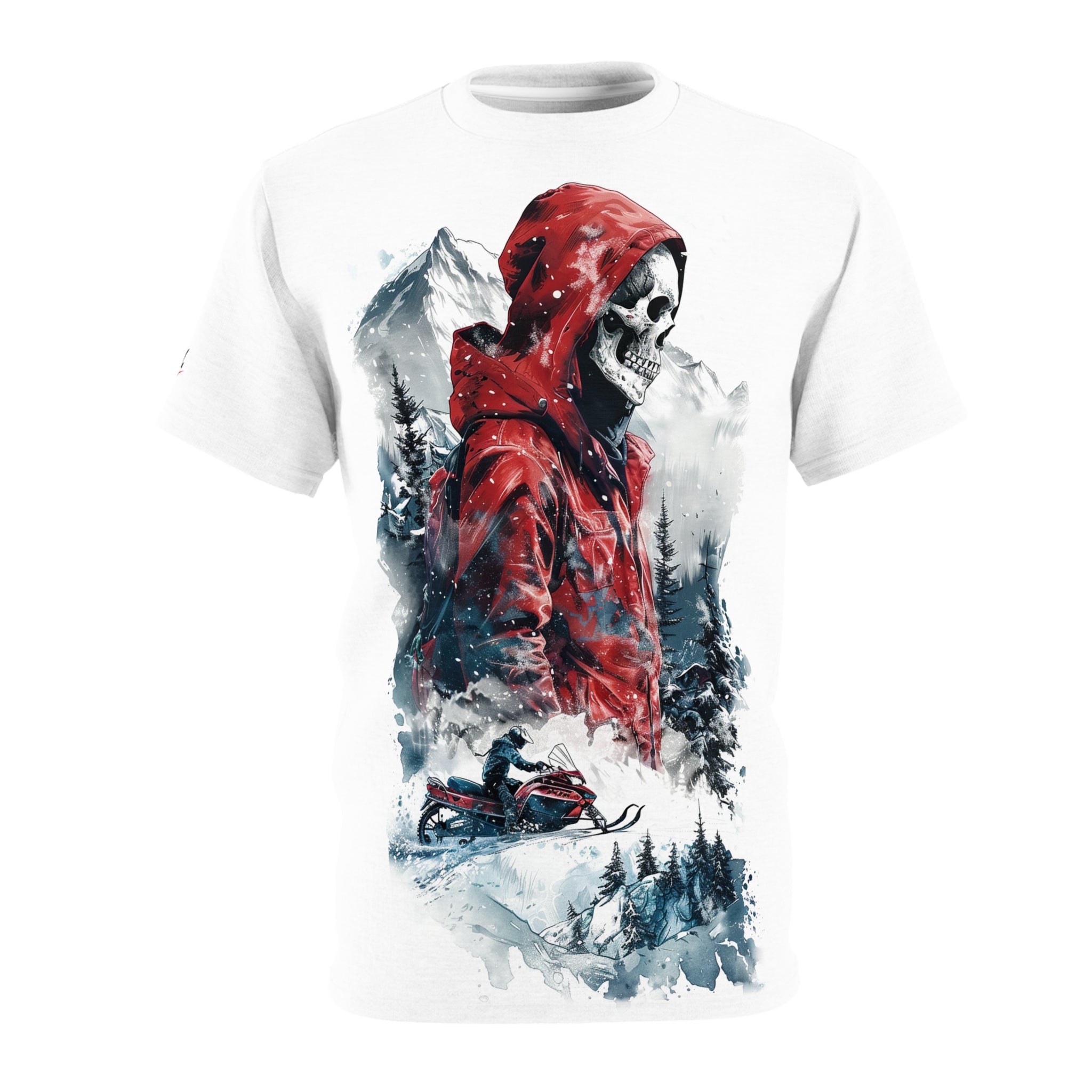 Skeleton Riderz - Snowmobile - Unisex Tee Shirt - TG0108
