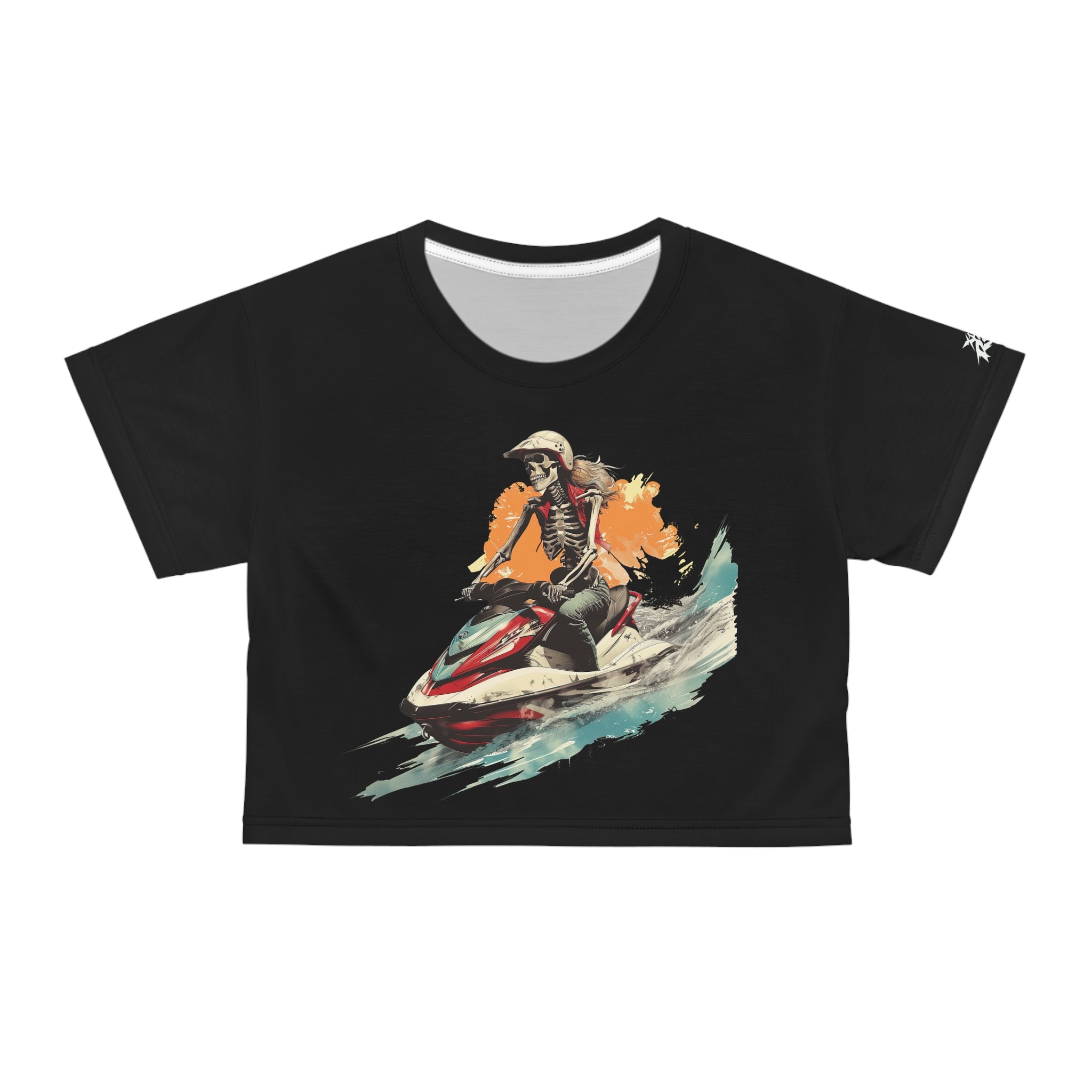 Skeleton Riderz -  Watersports - Women's Crop Tee - TG0137