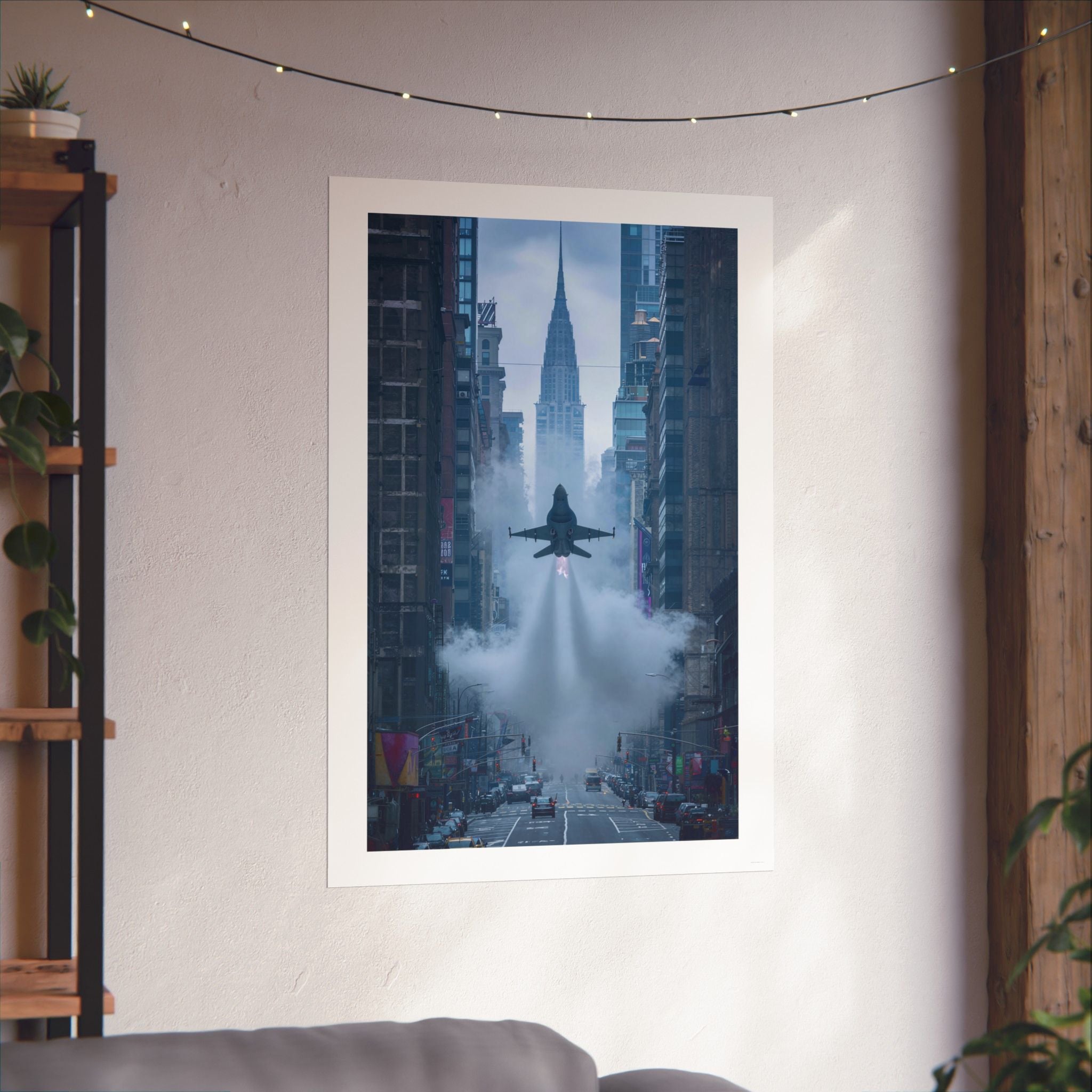 Flying New York Style - Aviation - Gallery Print Poster - DC0150