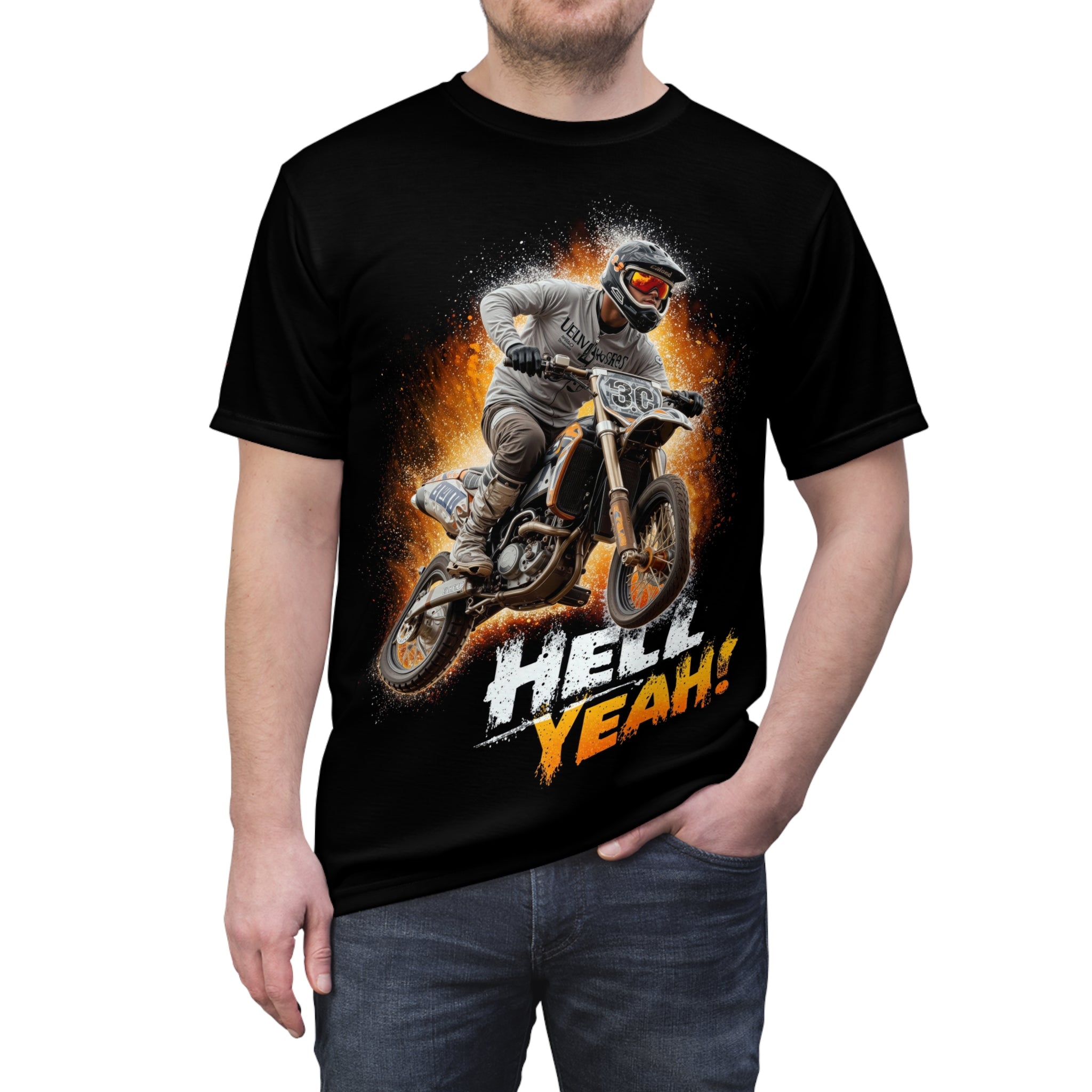 Hell Yeah! - Motorcycle - Men's Tee Shirt - DC0301