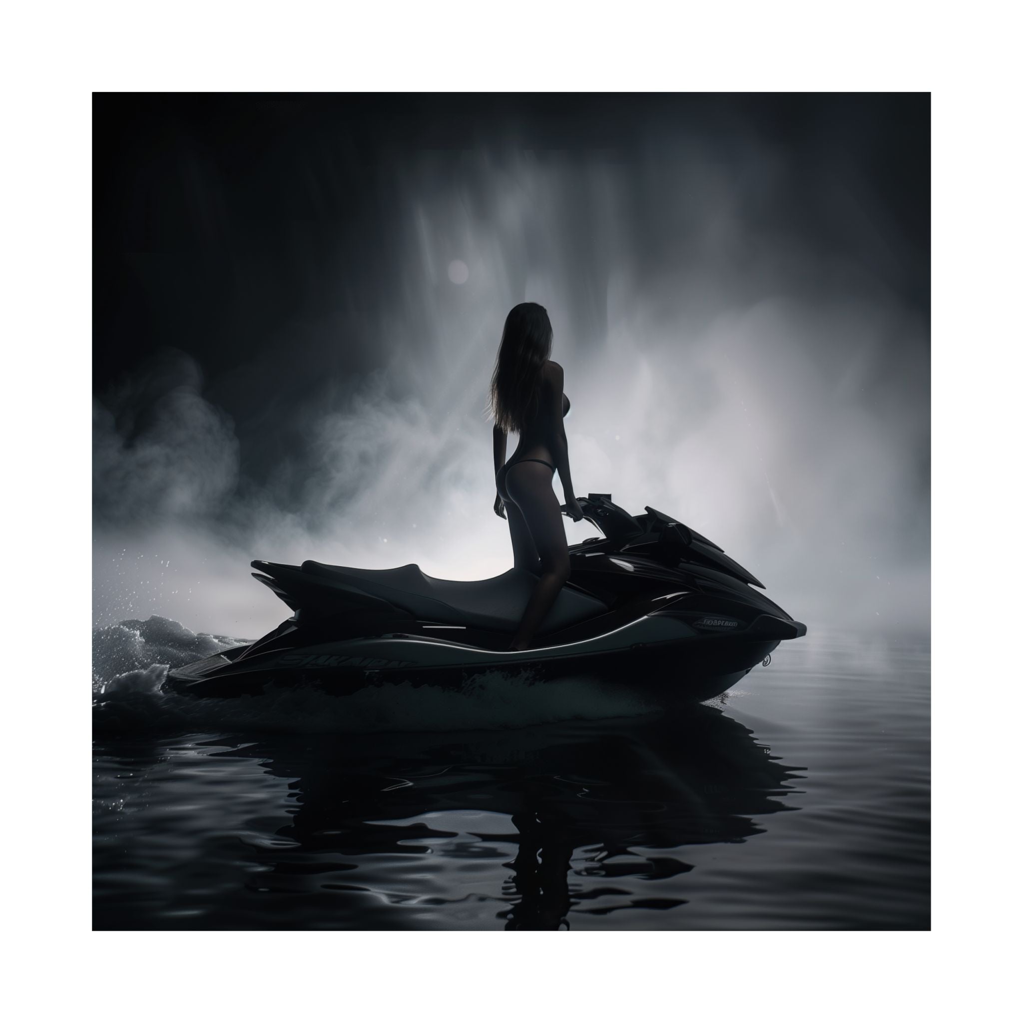 Silhouette in the Mist - Watersports - Poster - TG0111