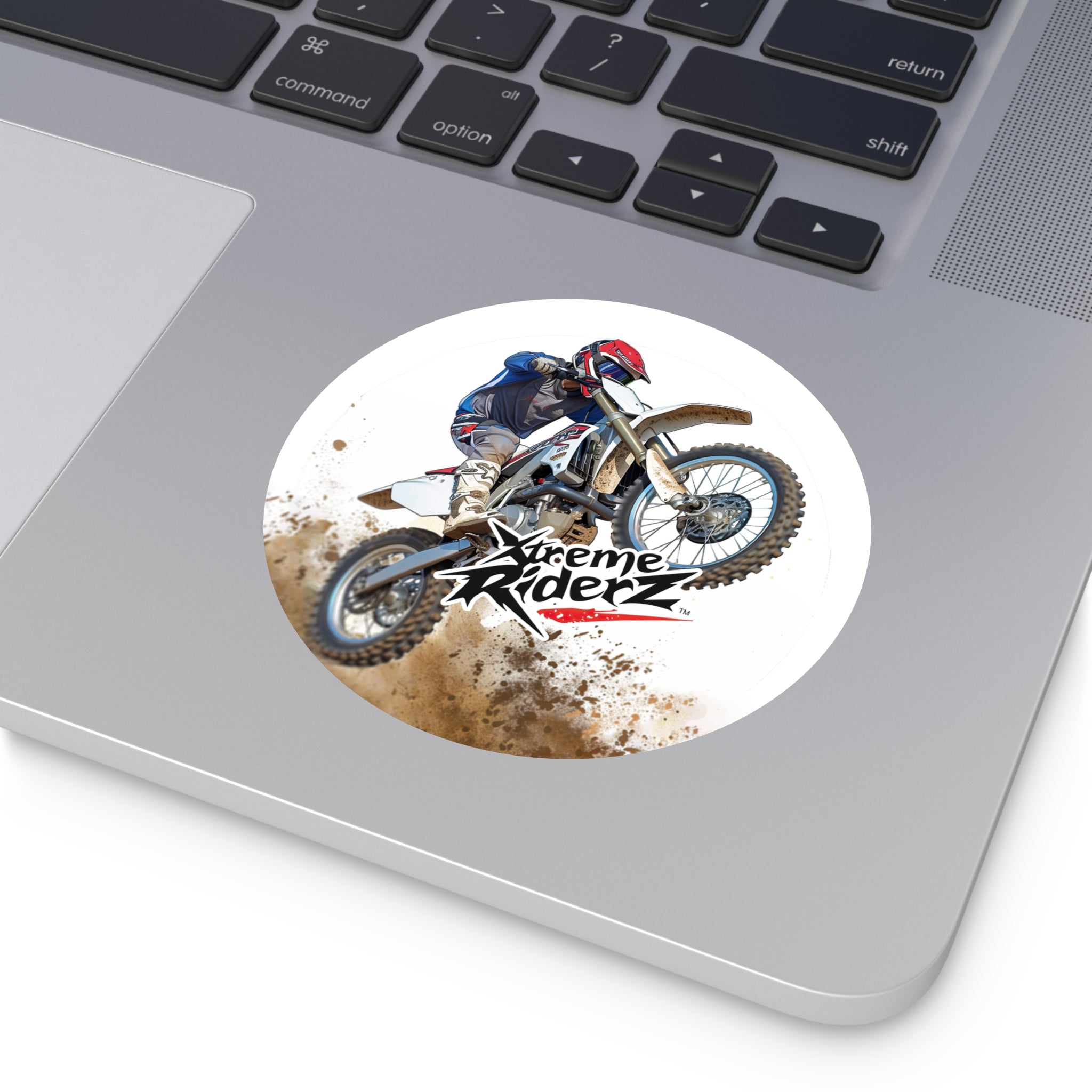 Motocross -Xtreme Riderz- Round Vinyl Sticker