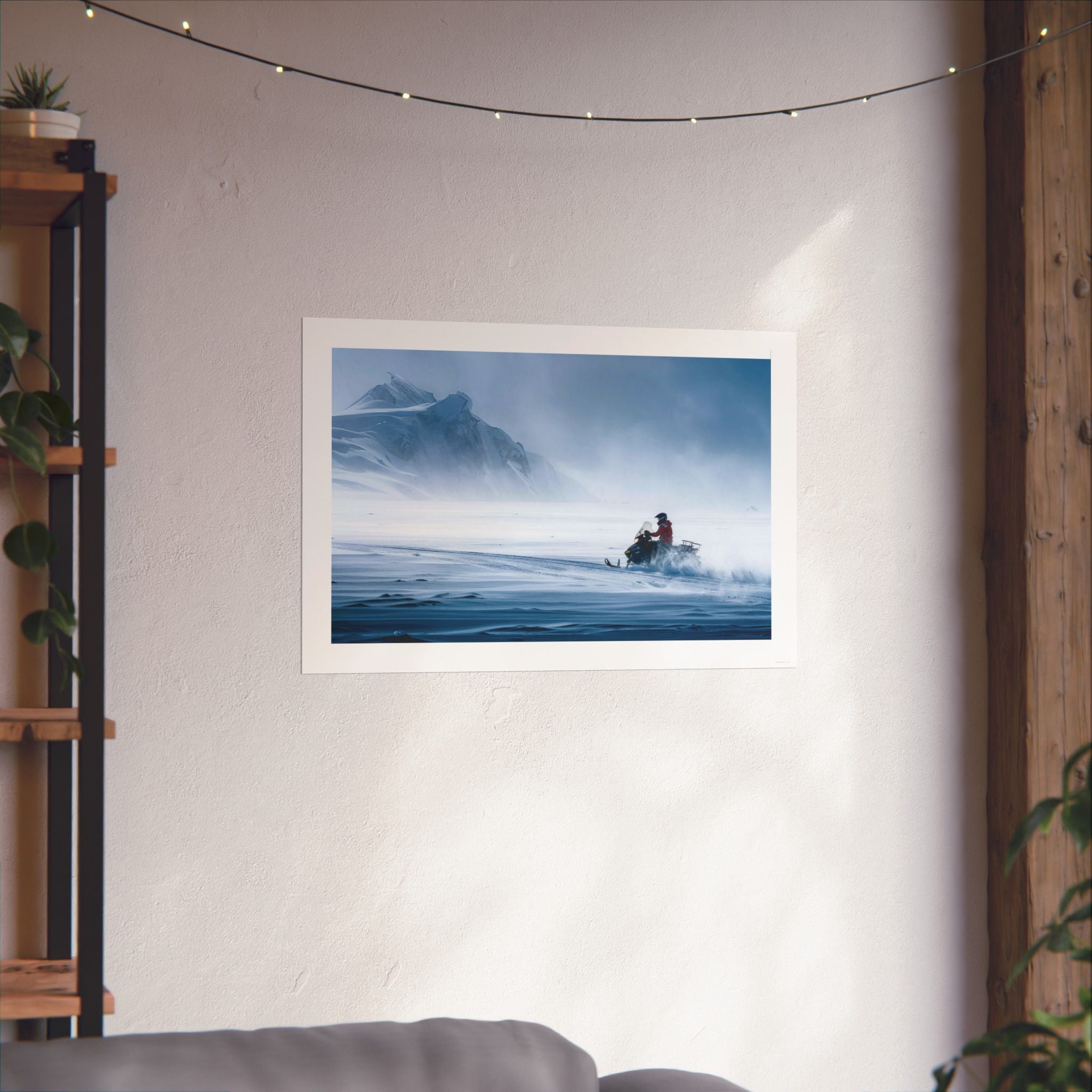 Arctic Drive - Snowmobile - Gallery Print Poster - DC0167