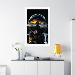 Sunset Helmet -  Watersports - Gallery Print Poster - DC0210