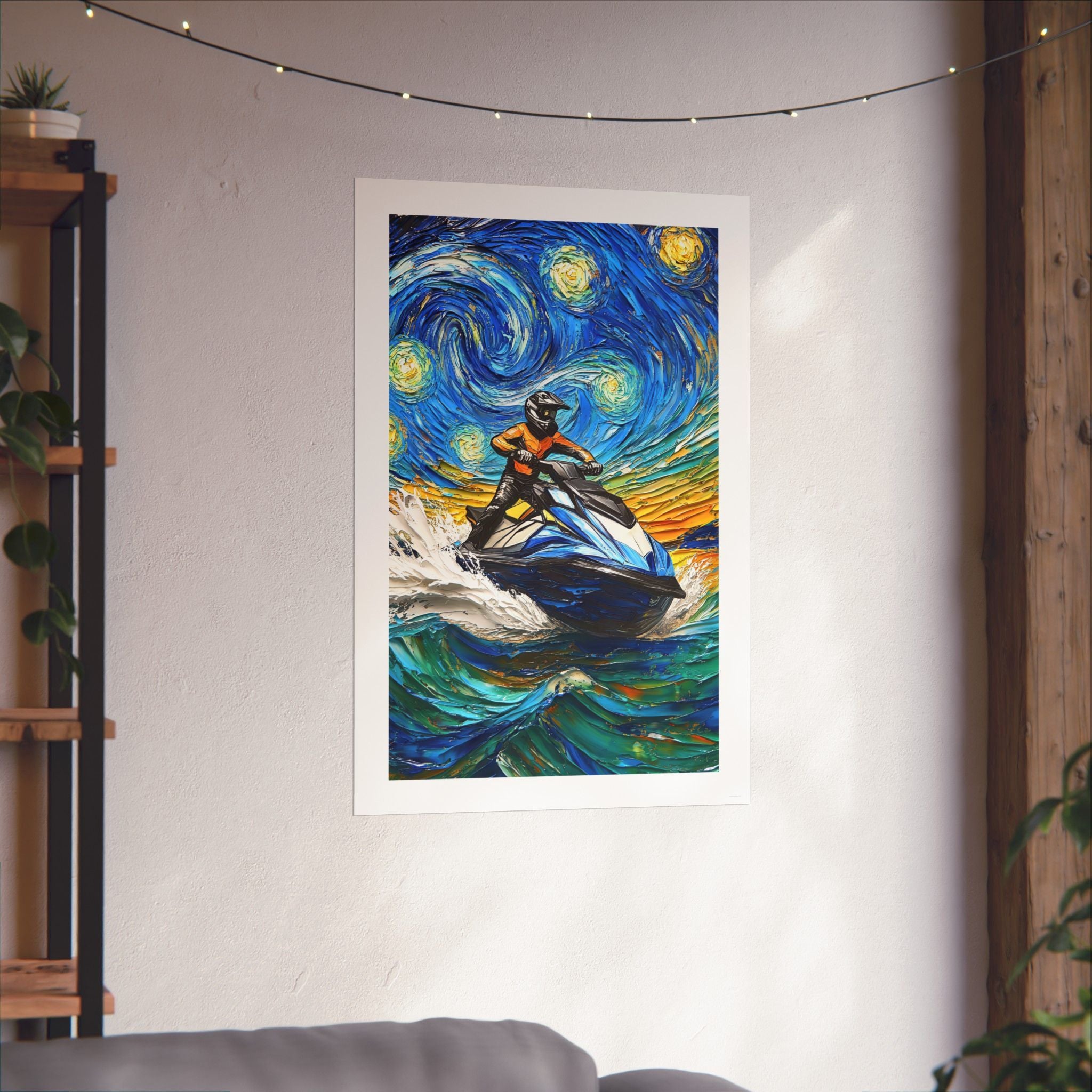 Starry Night - Vincent Van Gogh - Watersports - Gallery Print Poster - DC0261