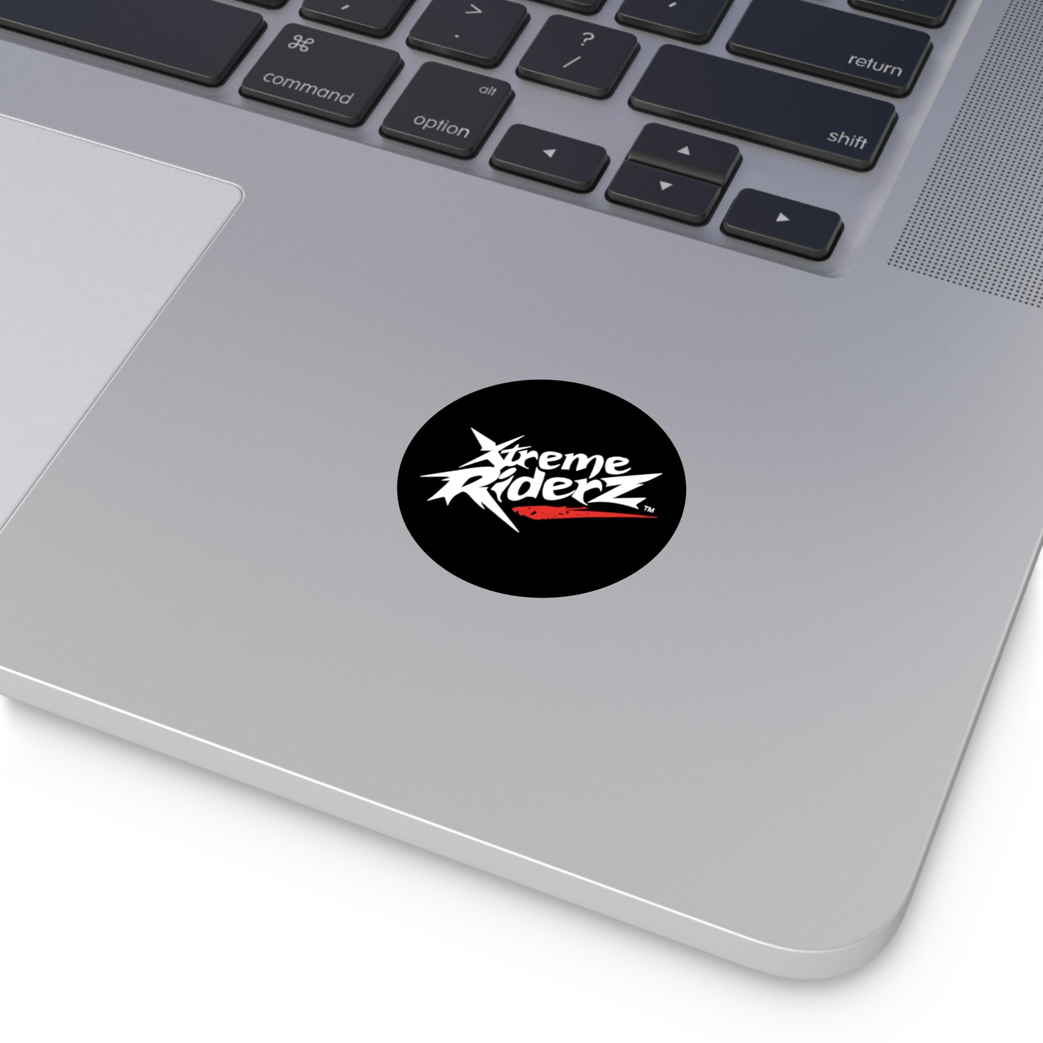 Black Round Vinyl Stickers- Xtreme Riderz Brand