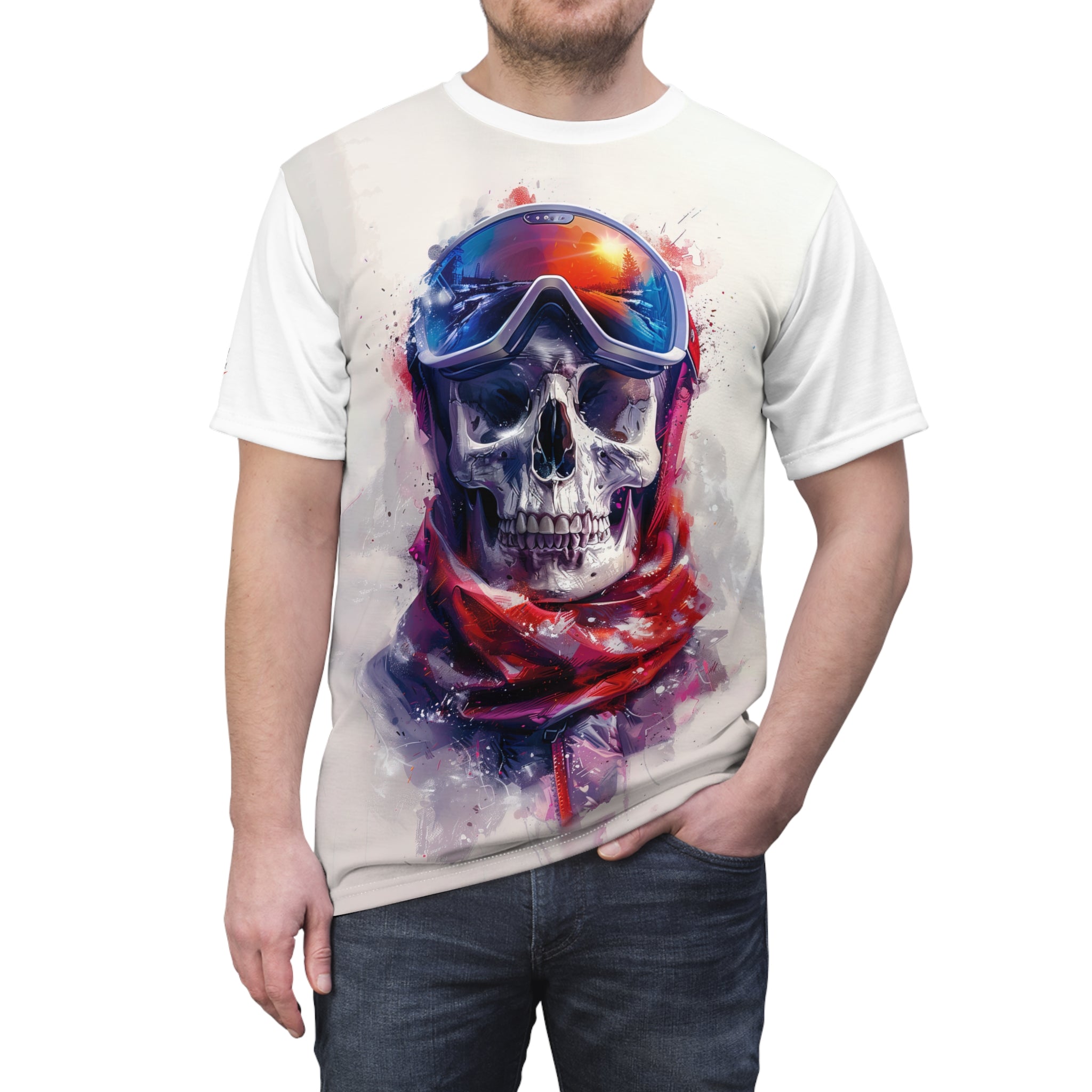 Skeleton Riderz - Snowmobile - Unisex Tee Shirt - TG0109