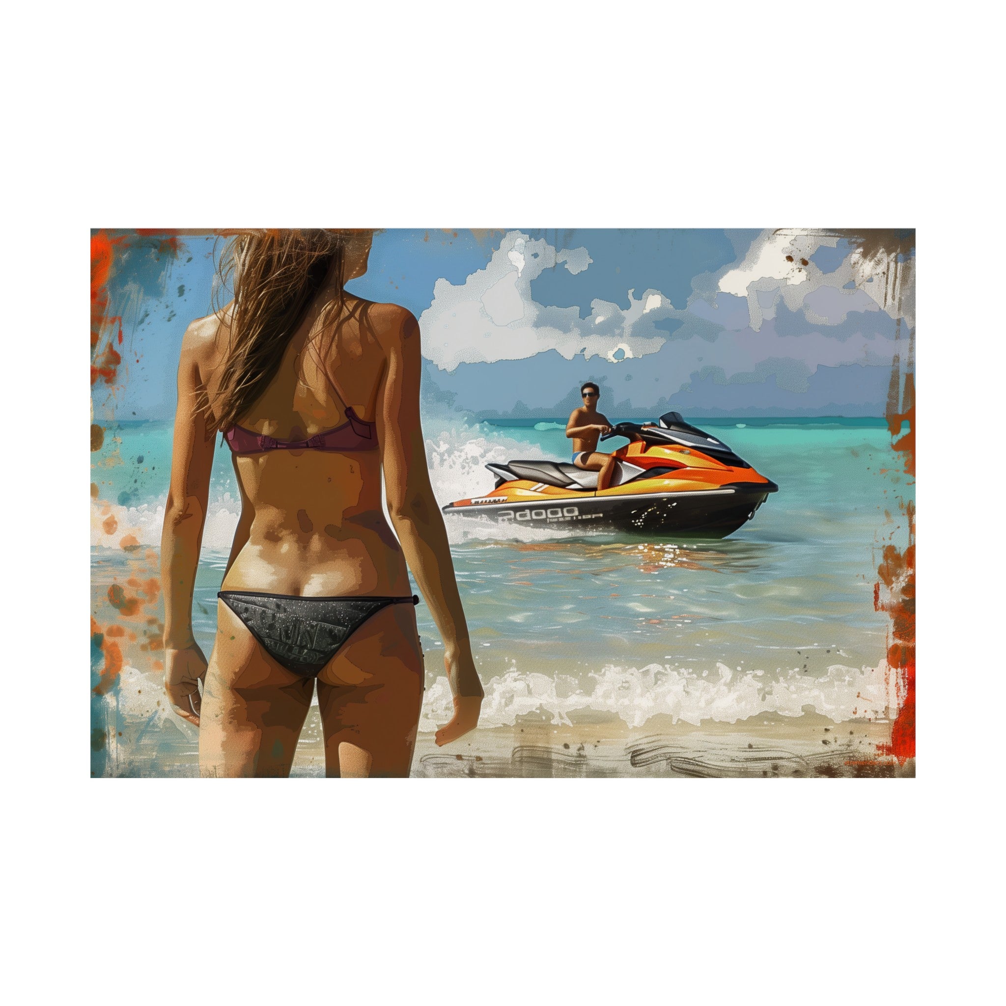 Showing Off~Xtreme Riderz Jet Ski Poster