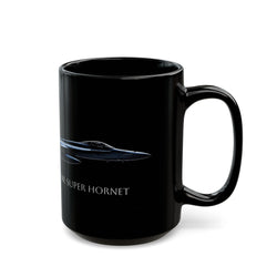 FA-18E Super Hornet Black Mug (11oz, 15oz) - Aviation - DC0243