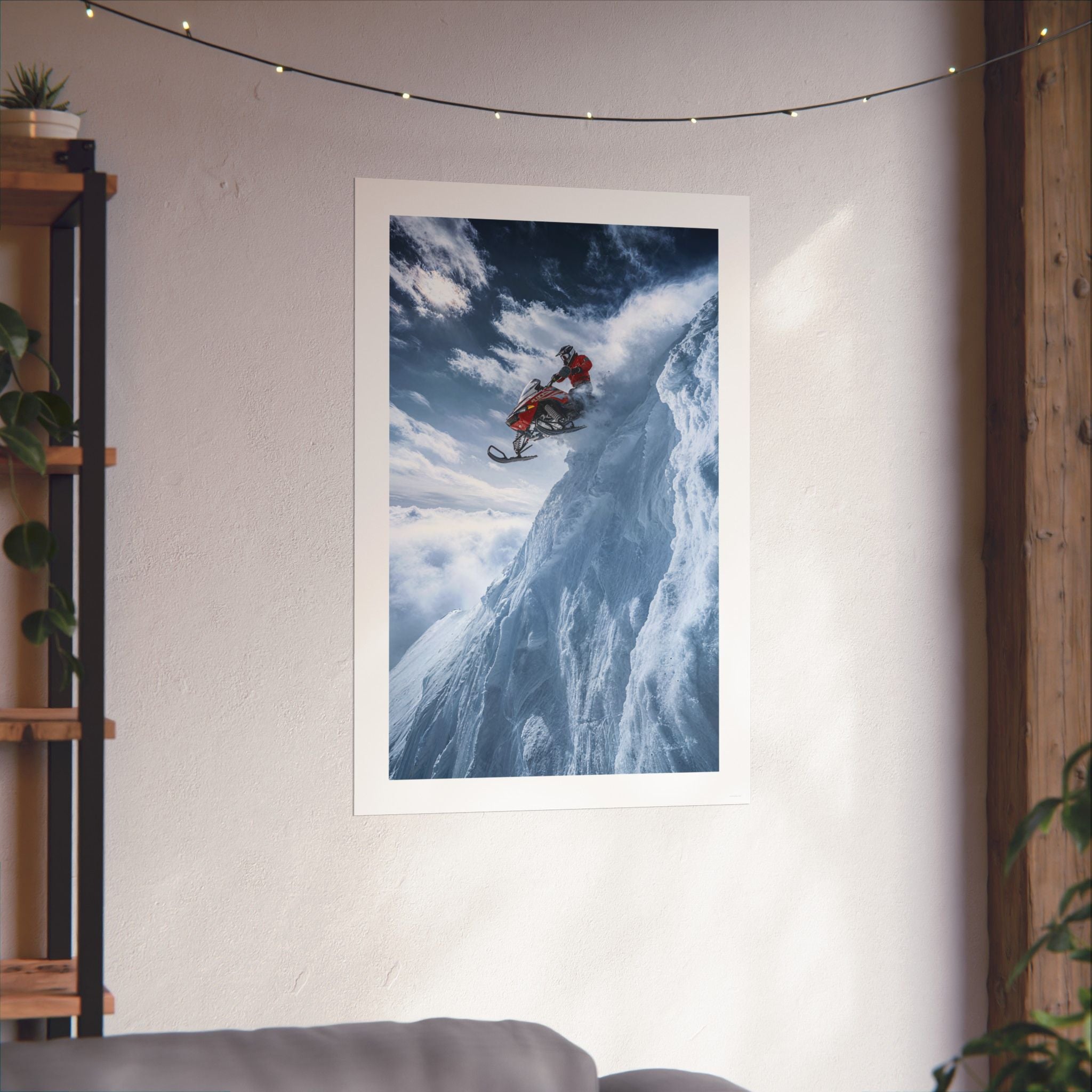 Free Fall - Snowmobile - Gallery Print Poster - DC0192