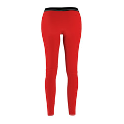 Red Women's Casual Leggings- Xtreme Riderz