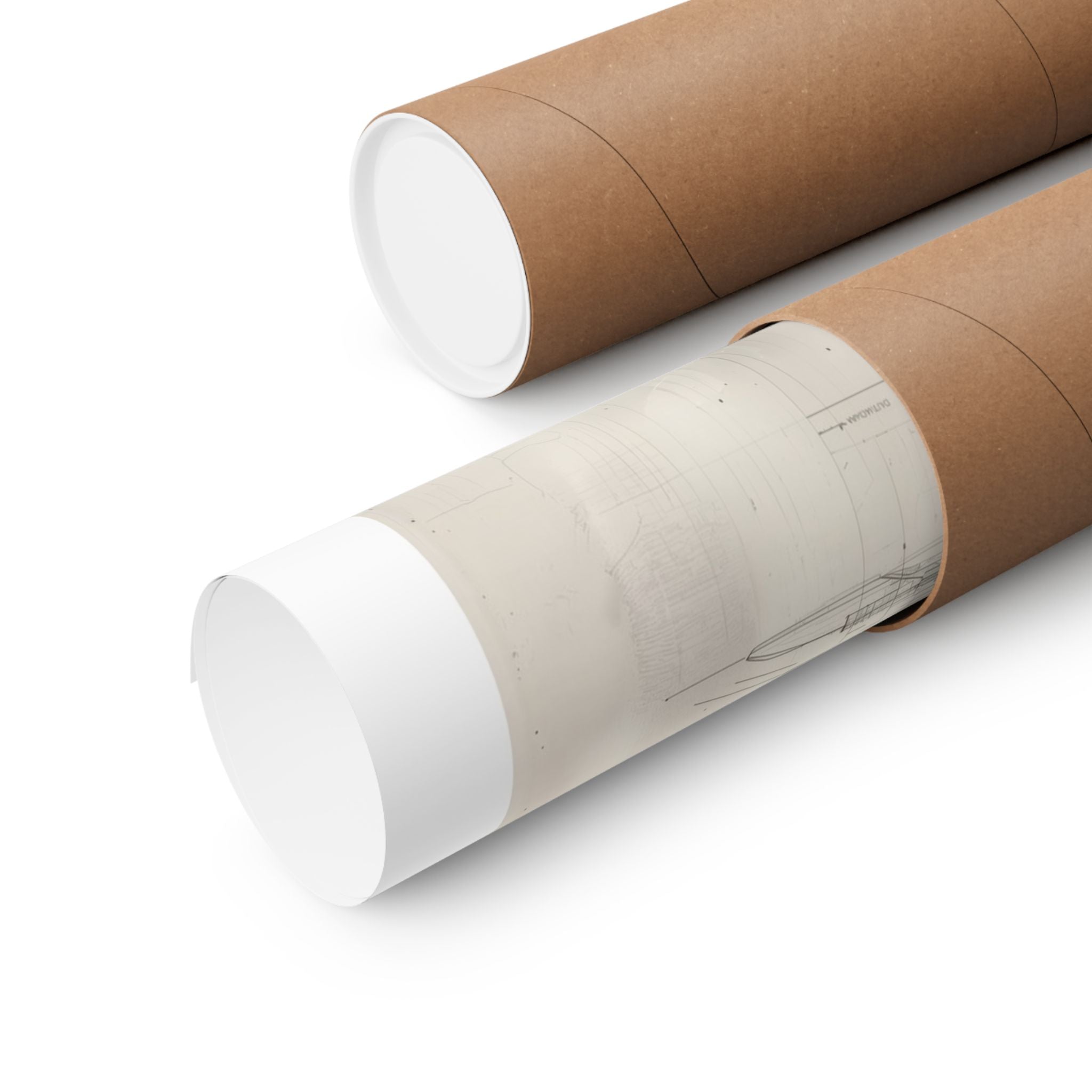 B-25 Blue Print - Aviation - Gallery Print Poster - DC0152