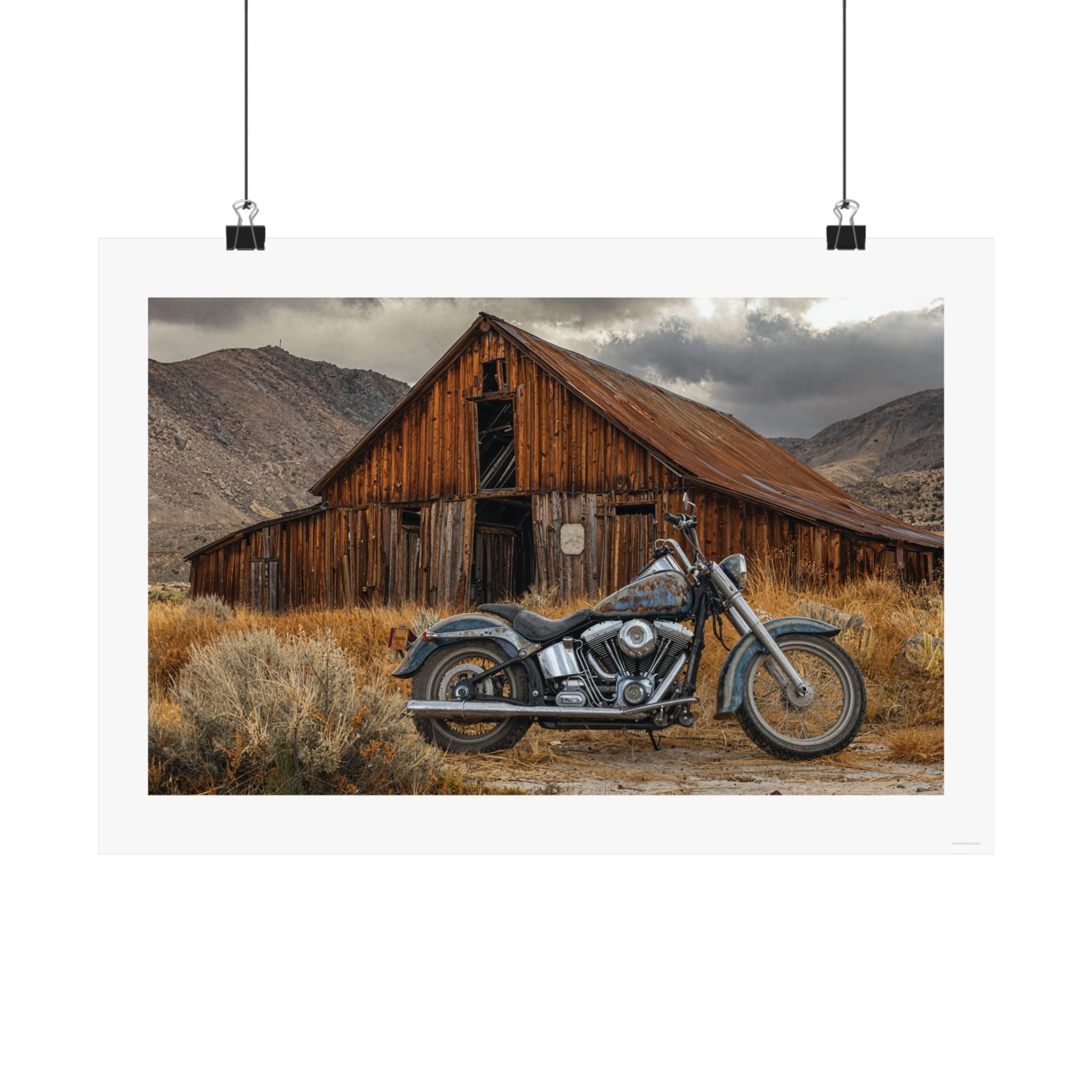 End of the Road - Motorcycle - Gallery Print Poster - DC0278