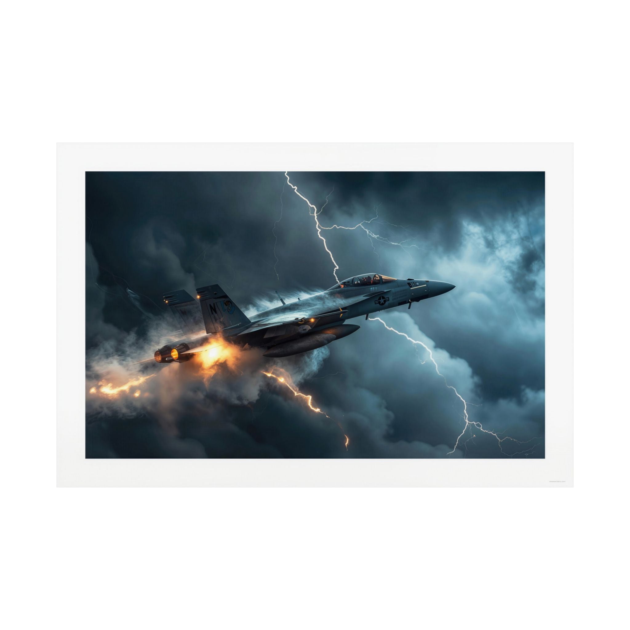 Lightning Strike - Aviation - Gallery Print Poster - DC0213