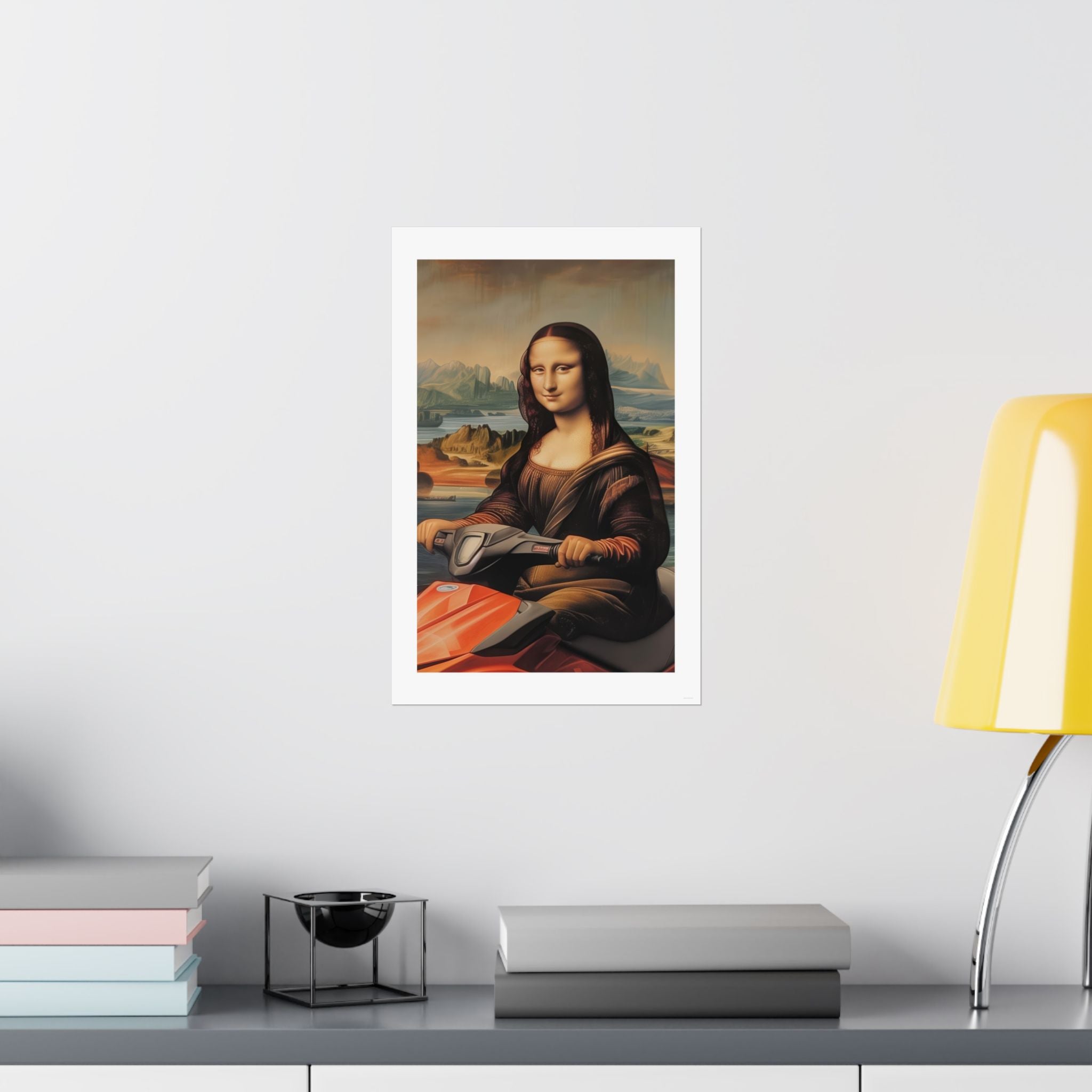 Mona Lisa - Leonardo de Vinci - Watersports - Gallery Print Poster - DC0262