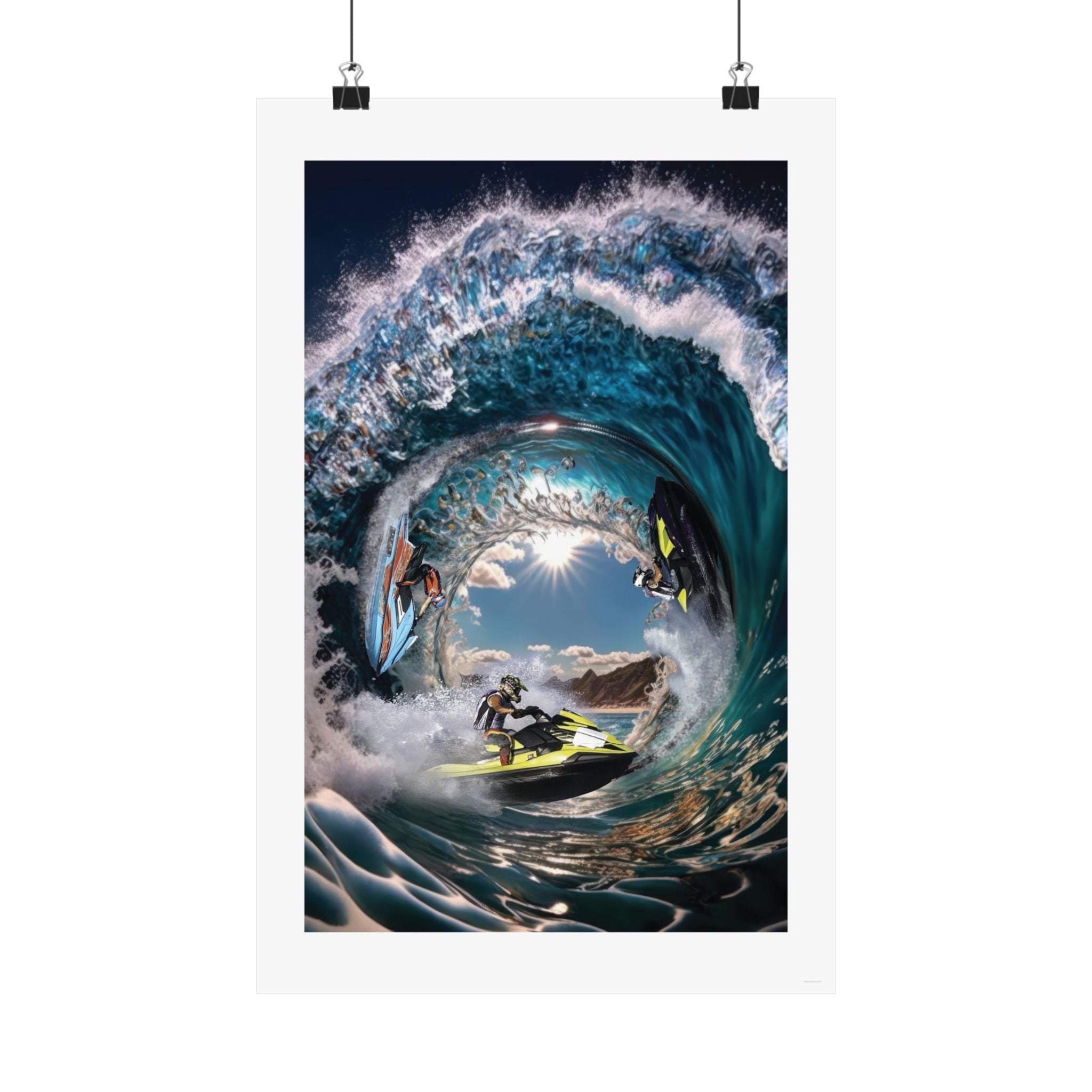 Jet Ski Vortex -  Watersports - Gallery Print Poster - DC0212