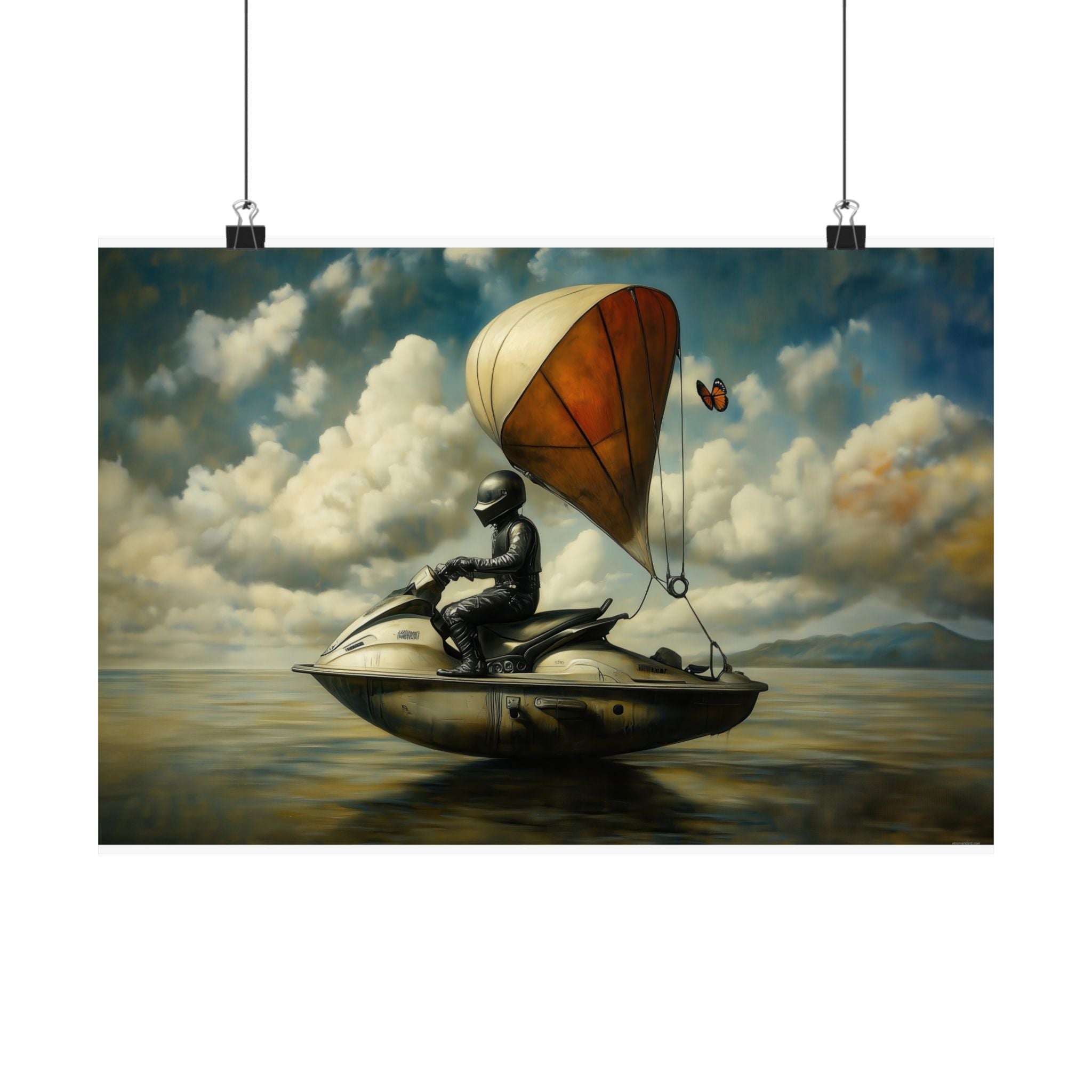 Butterfly Ships - Salvador Dali - Watersports - Poster