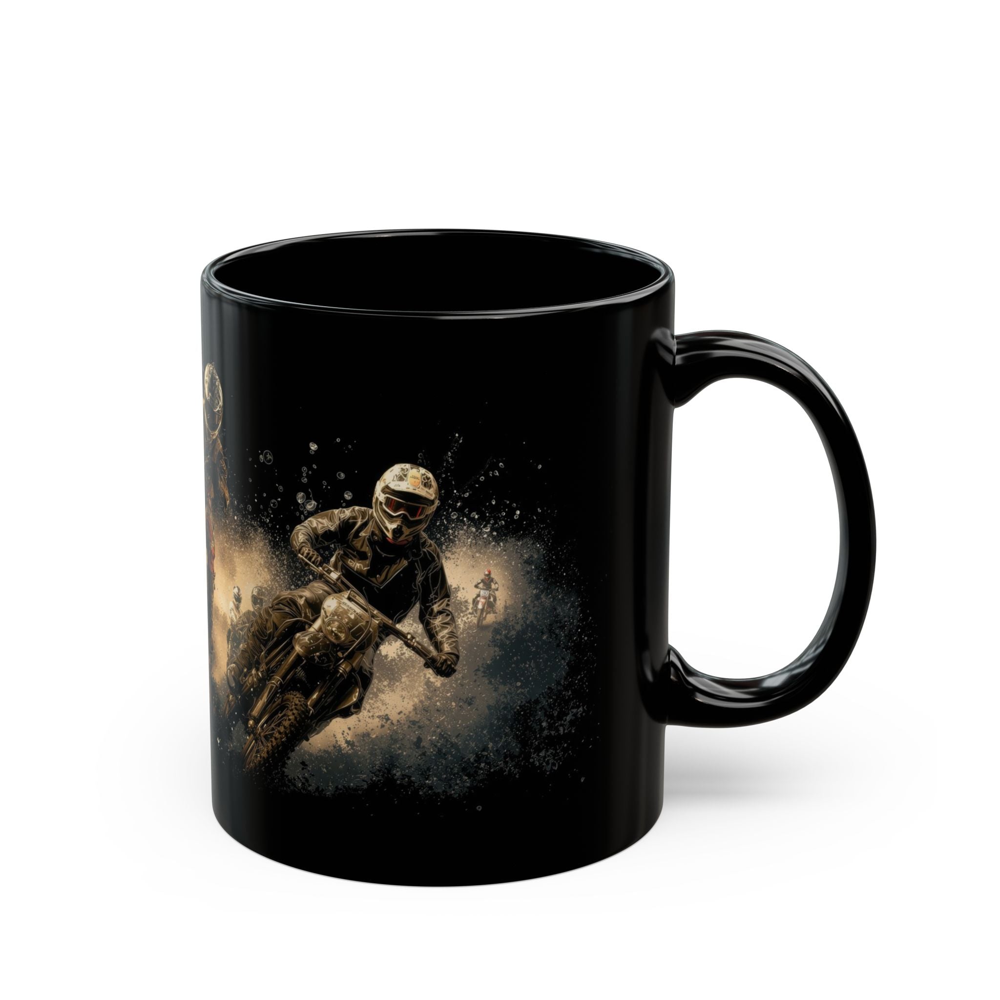 Motocross Mayhem Black Mug (11oz, 15oz) - Motorcycle - DC0298