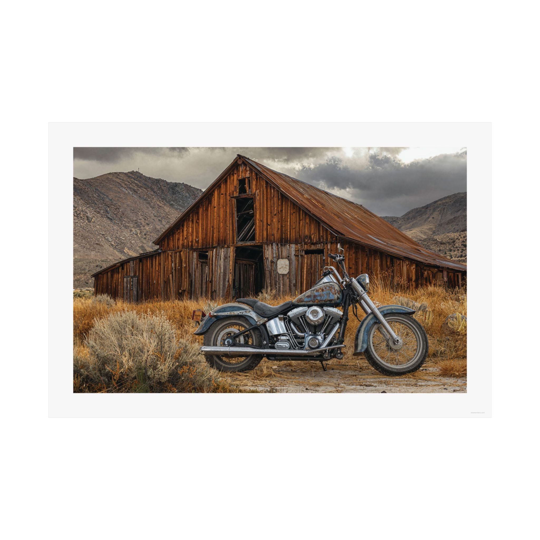 End of the Road - Motorcycle - Gallery Print Poster - DC0278