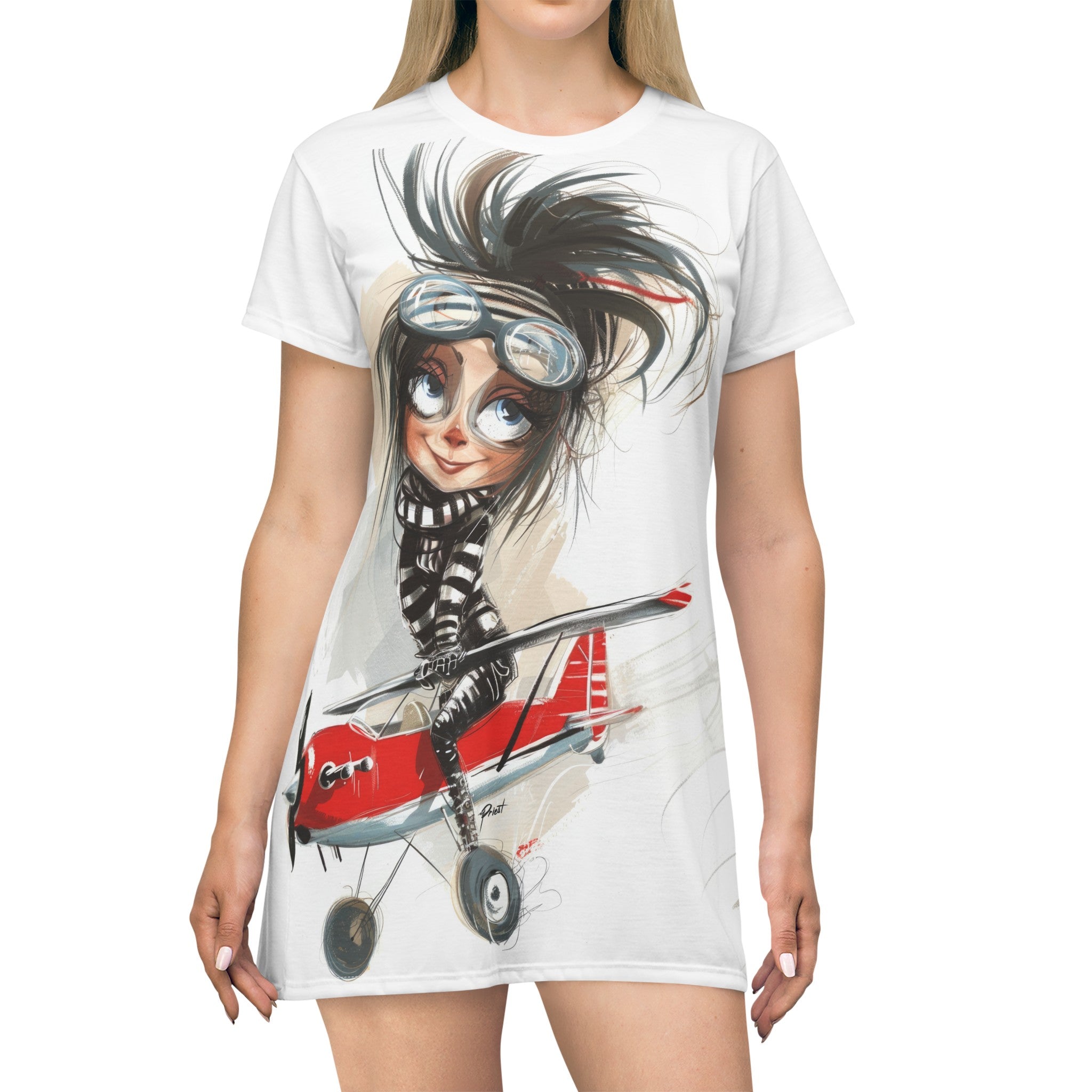 Alice Airplane- Teen Riderz- T-Shirt Dress