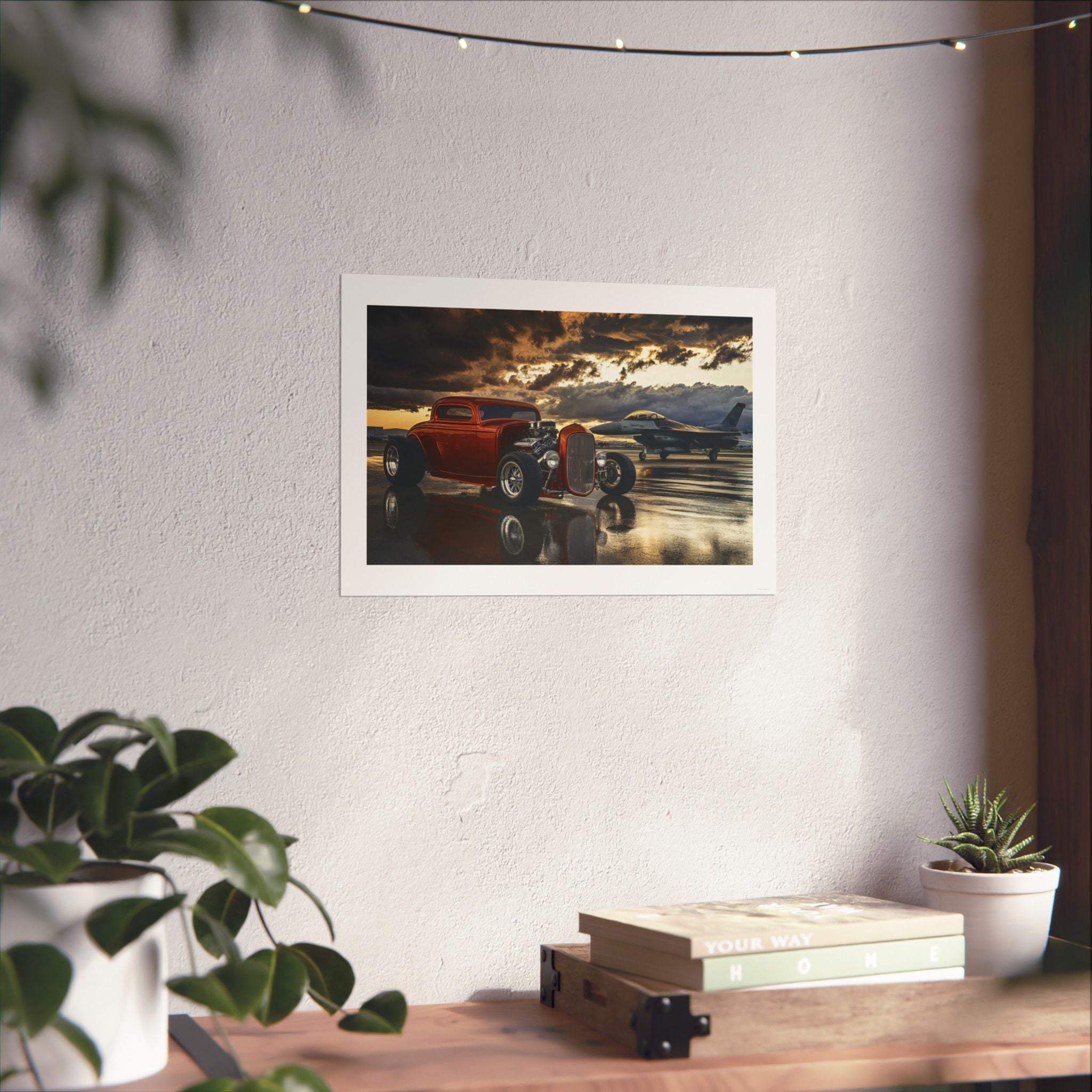 Wings & Wheels - Auto/Aviation - Gallery Print Poster - DC0184