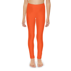 Orange Youth Full-Length Leggings- Xtreme Kidz