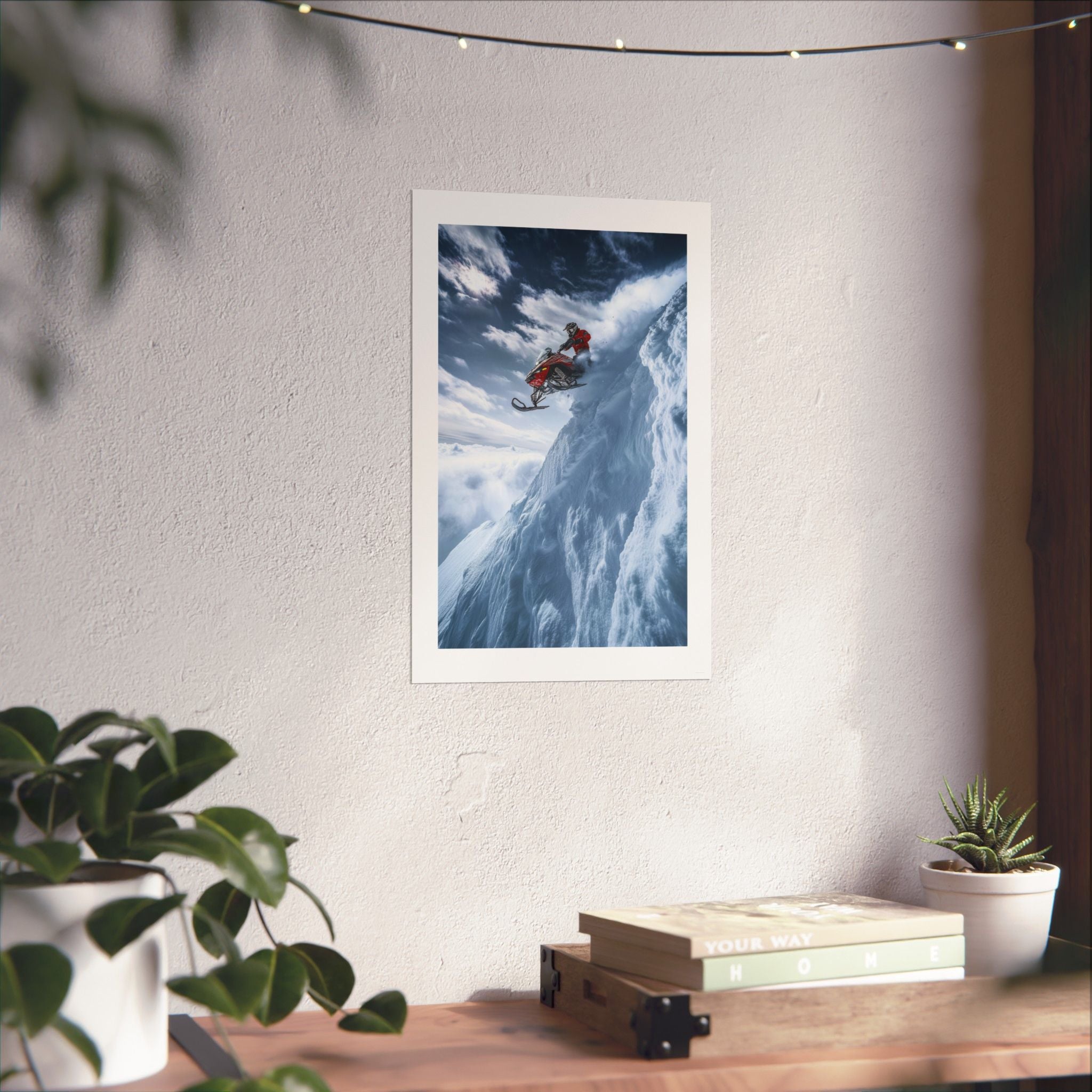 Free Fall -  Snowmobile - Gallery Print Poster - DC0192