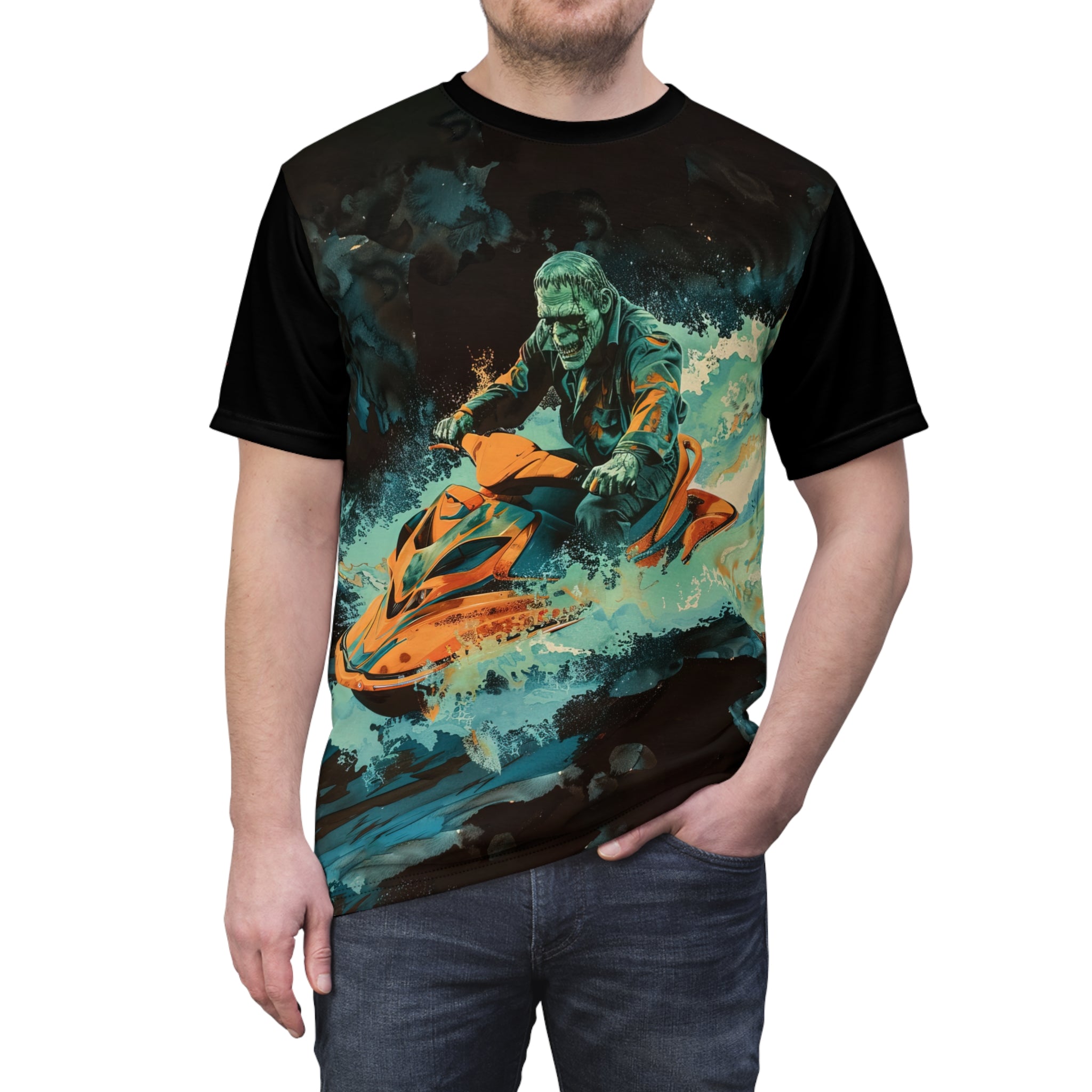 Frankenstein Riderz - Watersports - Unisex Tee Shirt - TG0131