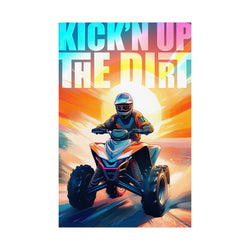 Kick'n Up Dirt - Matte Vertical Poster