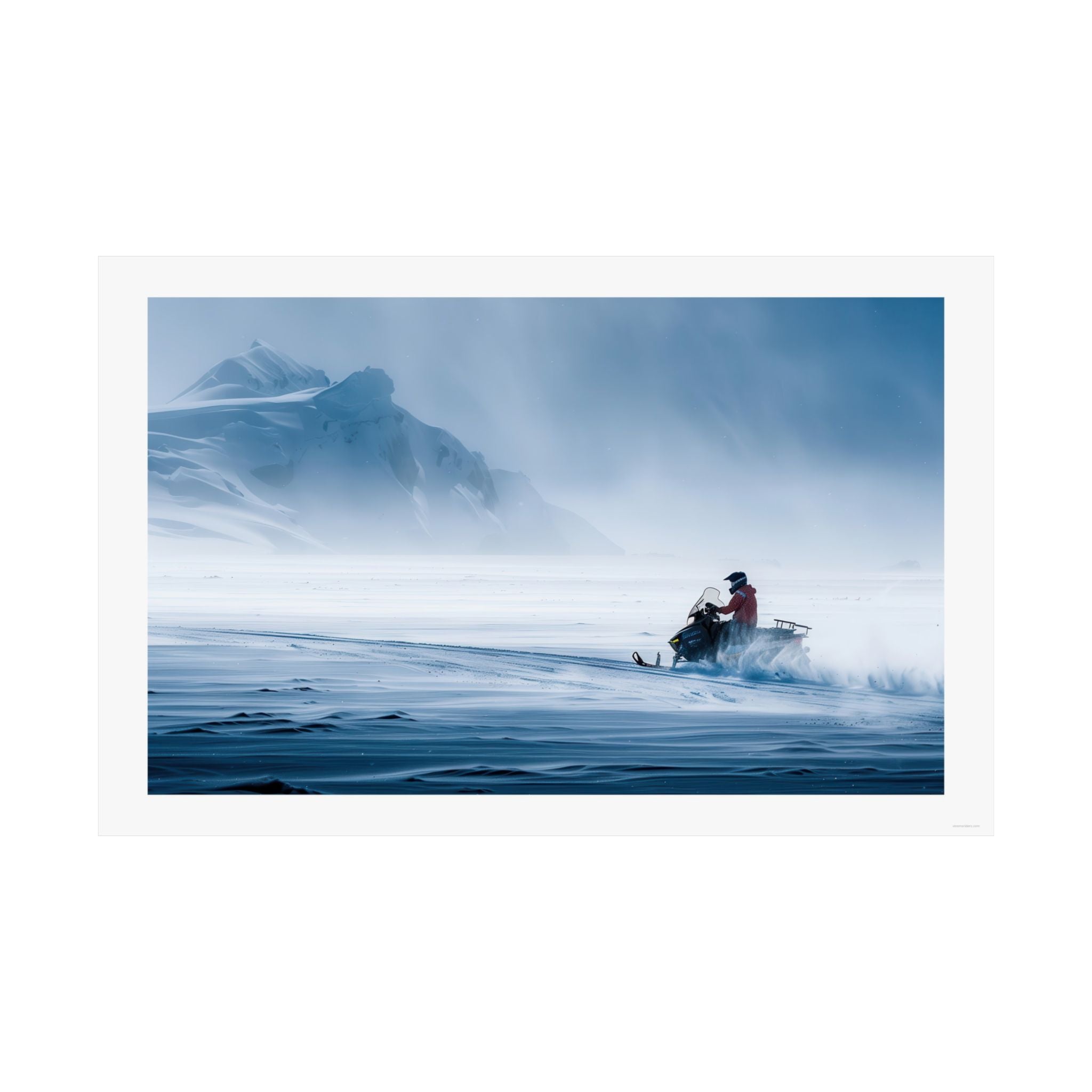 Arctic Drive - Snowmobile - Gallery Print Poster - DC0167