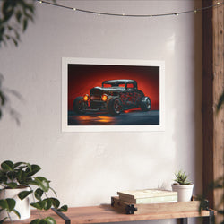 Flamed Deuce Coupe - Auto - Gallery Print Poster - DC0137