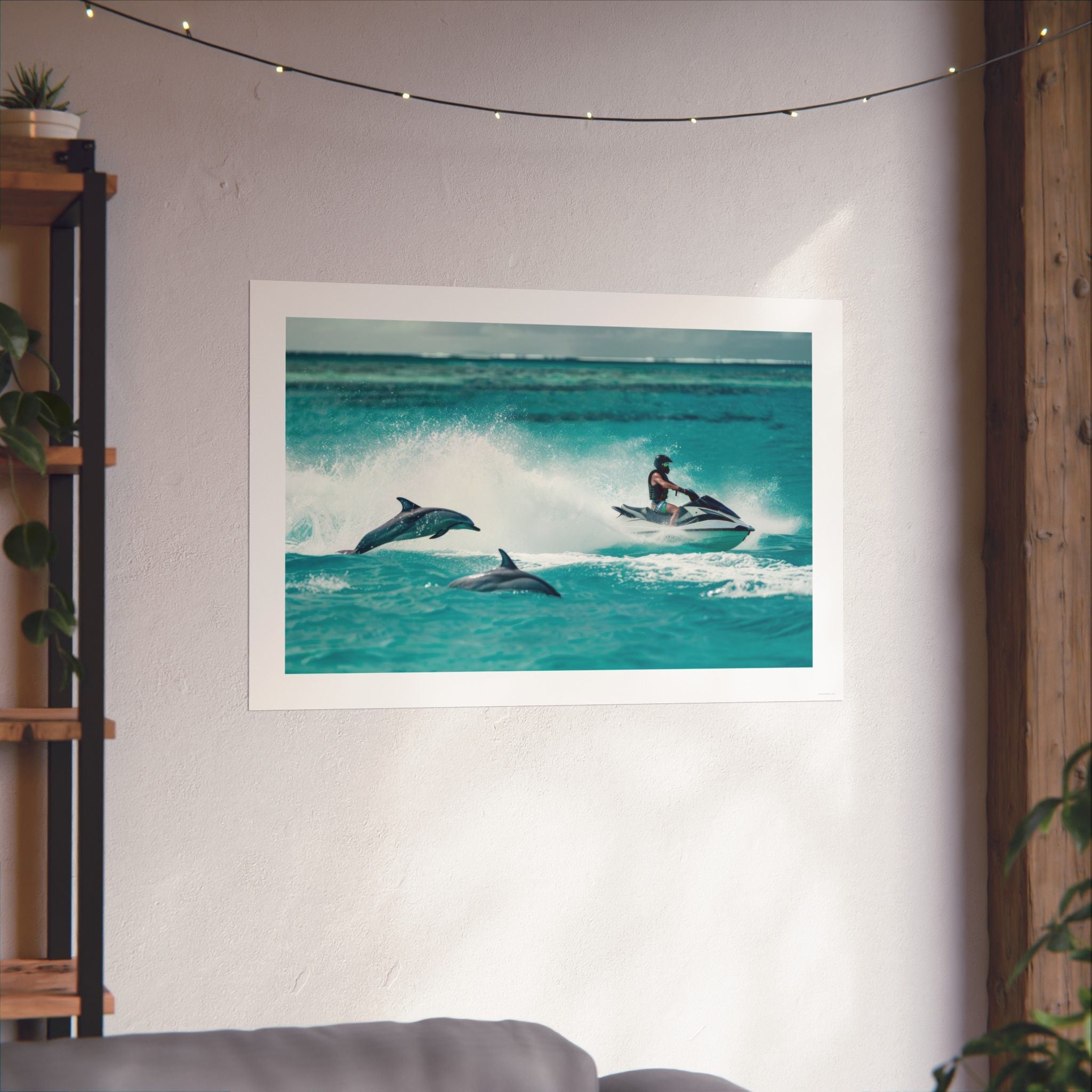 Dolphin Escort - Watersports - Gallery Print Poster - DC0144