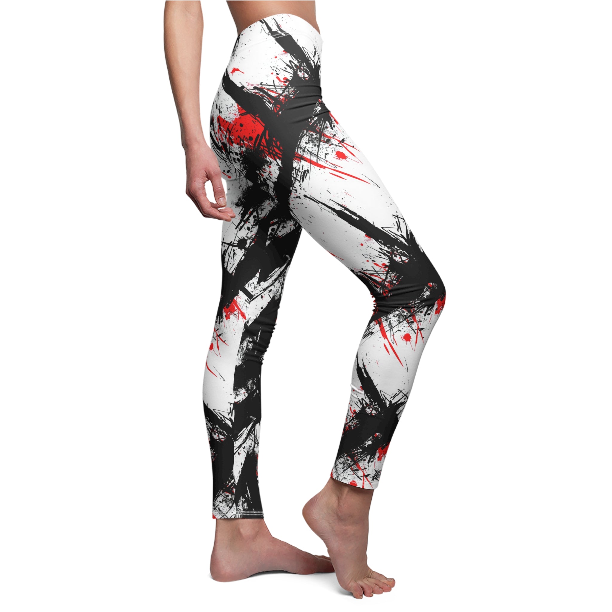 Scratch Pattern Women's Casual Leggings- Xtreme Riderz