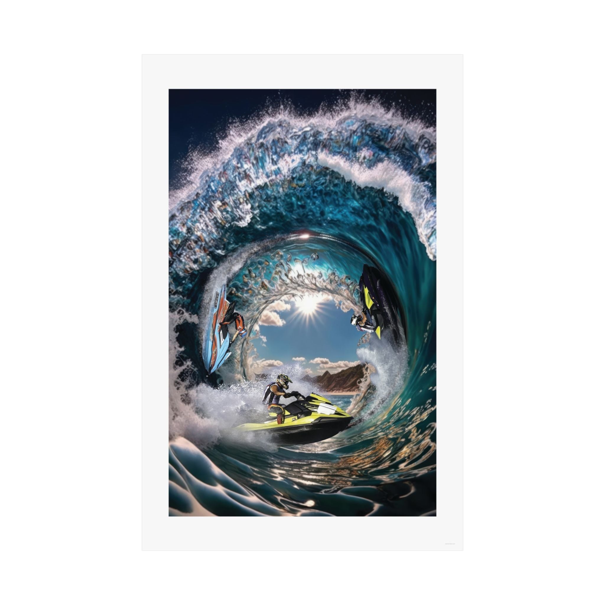 Jet Ski Vortex -  Watersports - Gallery Print Poster - DC0212