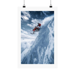 Free Fall -  Snowmobile - Gallery Print Poster - DC0192