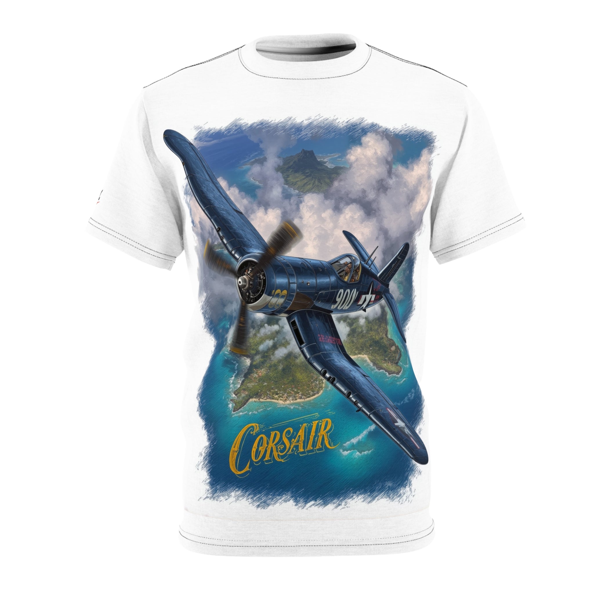 Corsair Over the Pacific - Aviation - Mens Tee Shirt - DC0294