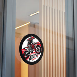 Motocross- Xtreme Riderz- Round Vinyl Stickers