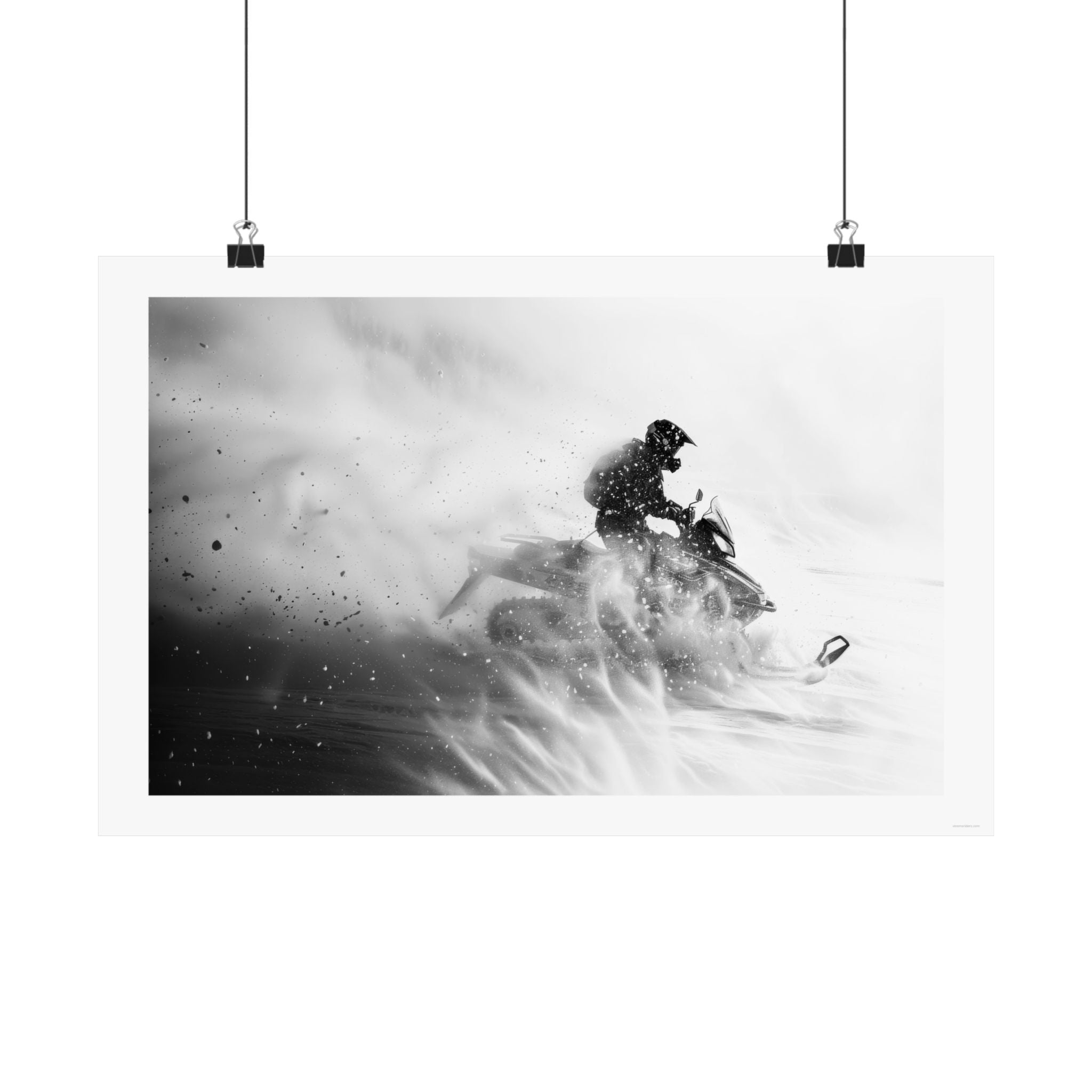 Wind Chill - Snowmobile - Gallery Print Poster - DC0165