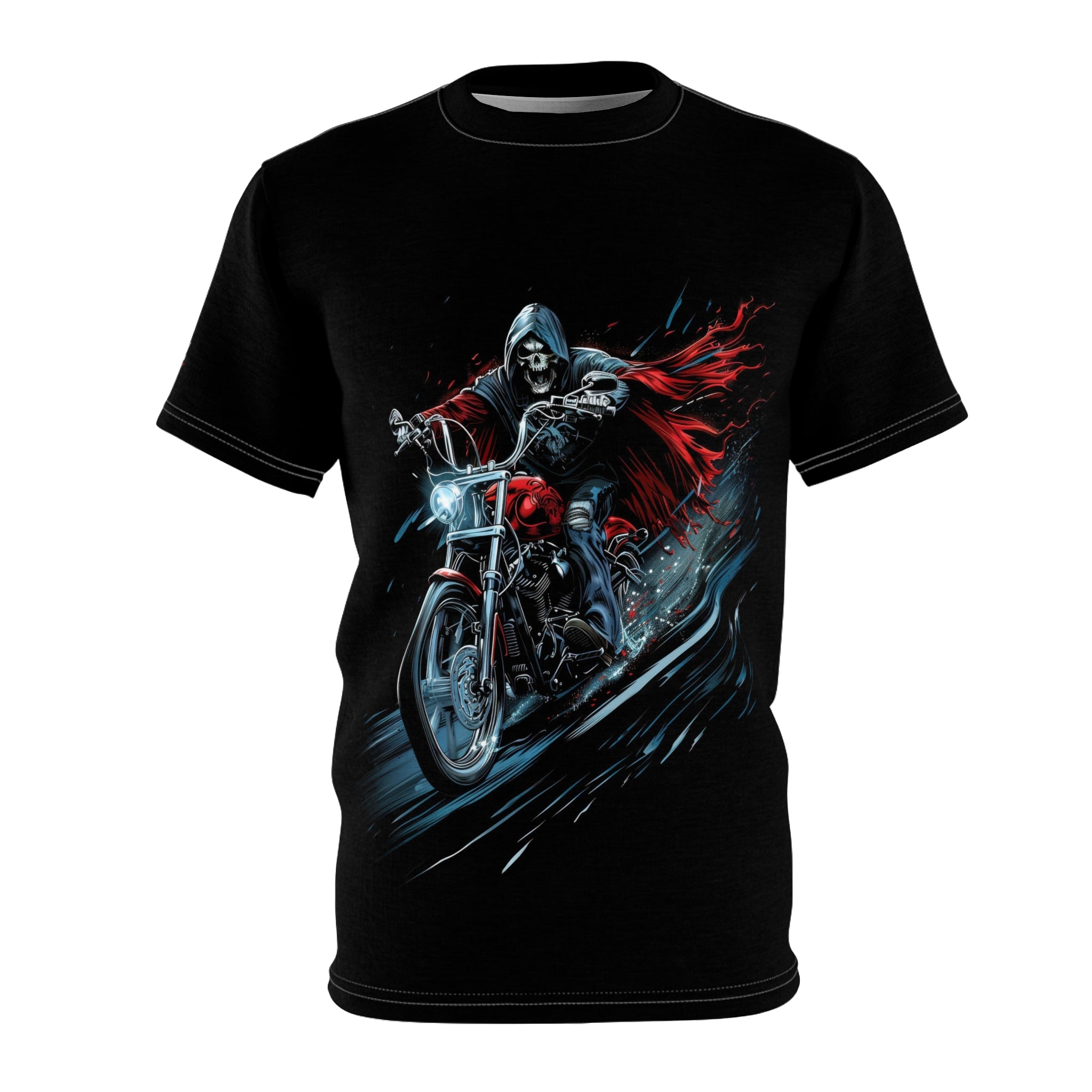 Grim Reaper in Red - Motorcycle - Men's Tee Shirt - DC0113